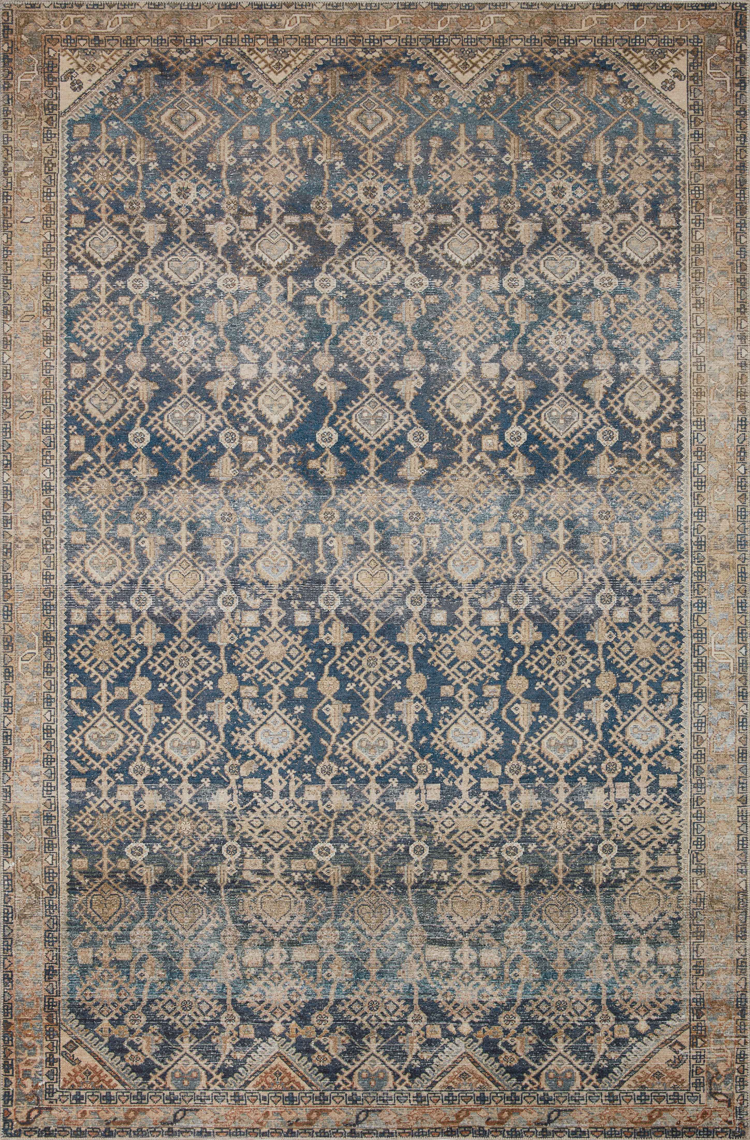 Magnolia Home by Joanna Gaines x Loloi Lenna Rug | Indigo / Natural Magnolia Home by Joanna Gaines x Loloi