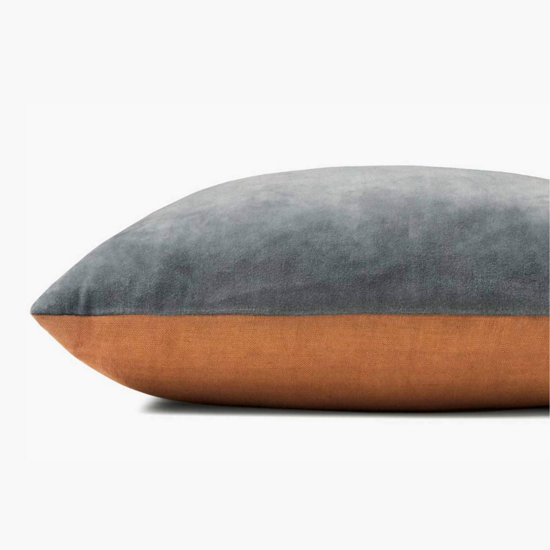 Magnolia Home by Joanna Gaines x Loloi Pillow | Denim / Tan PILLOW Magnolia Home by Joanna Gaines x Loloi