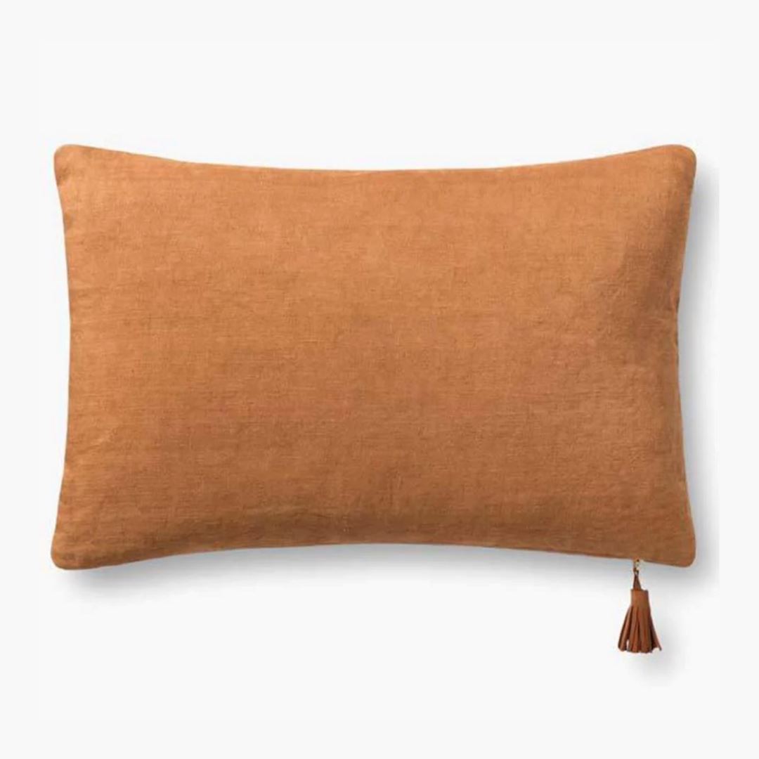 Magnolia Home by Joanna Gaines x Loloi Pillow | Denim / Tan PILLOW Magnolia Home by Joanna Gaines x Loloi