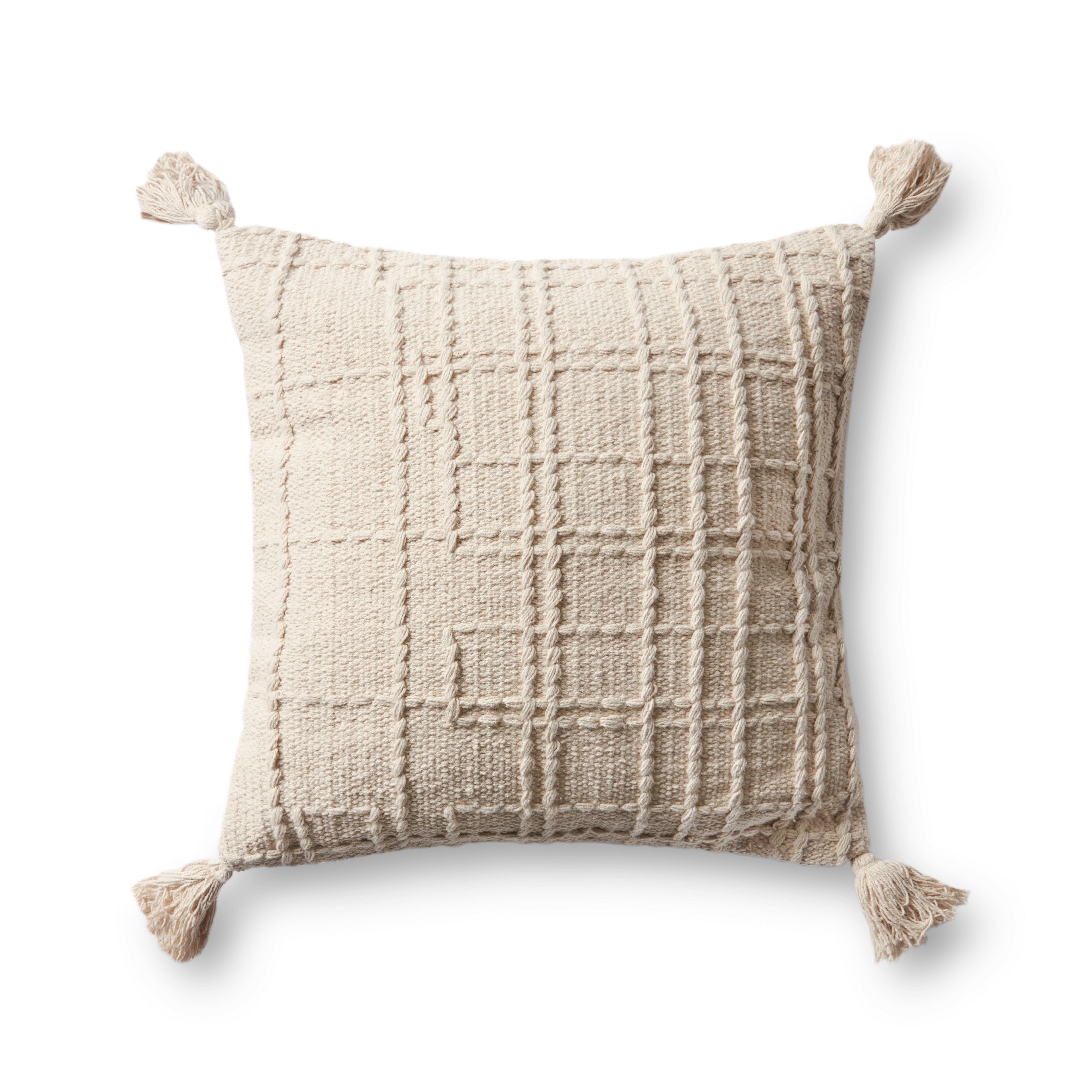 Magnolia Home by Joanna Gaines x Loloi Pillow | Natural | Huck & Peck