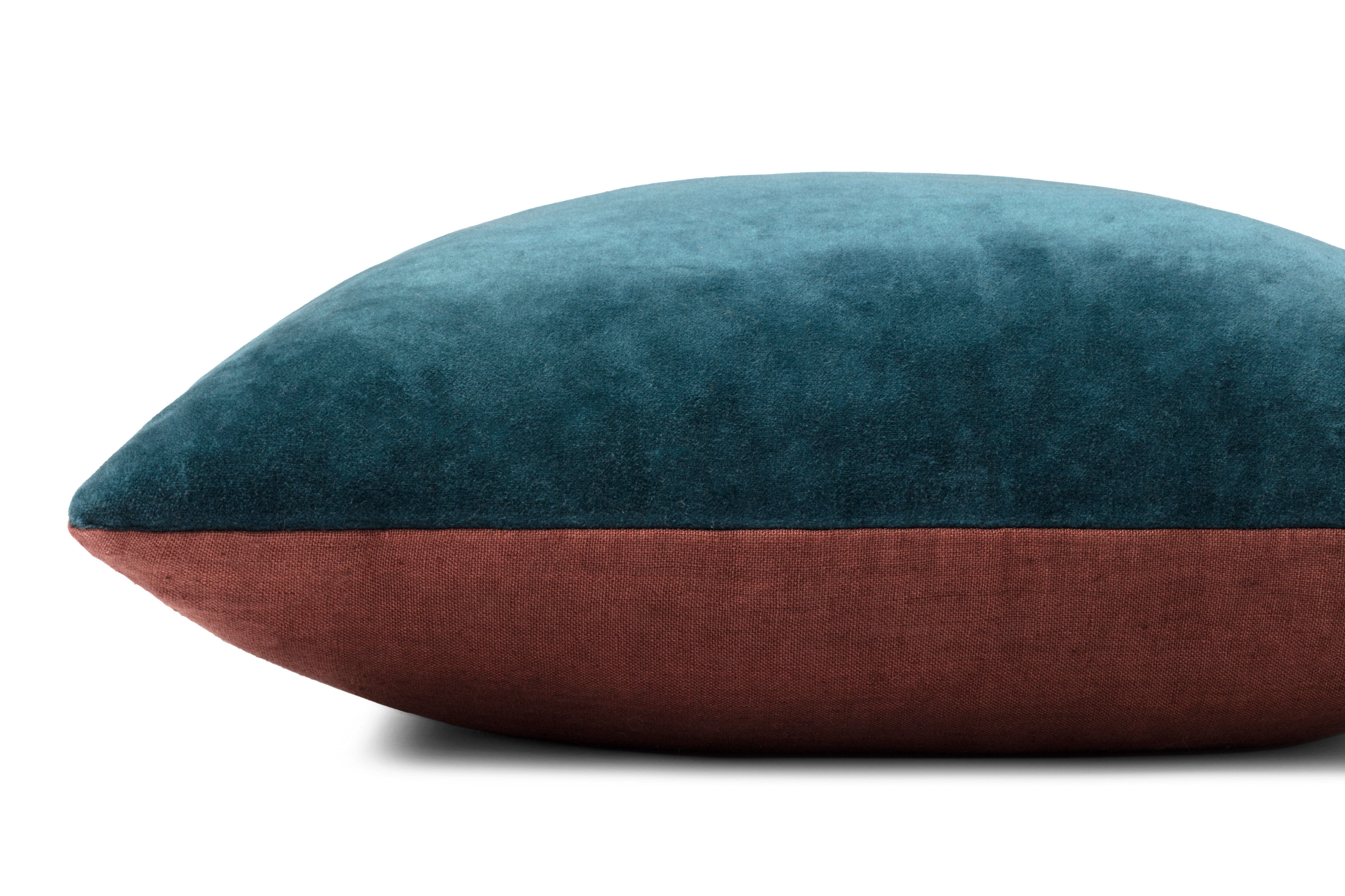 Magnolia Home by Joanna Gaines x Loloi Pillow | Navy / Coffee PILLOW Magnolia Home by Joanna Gaines x Loloi