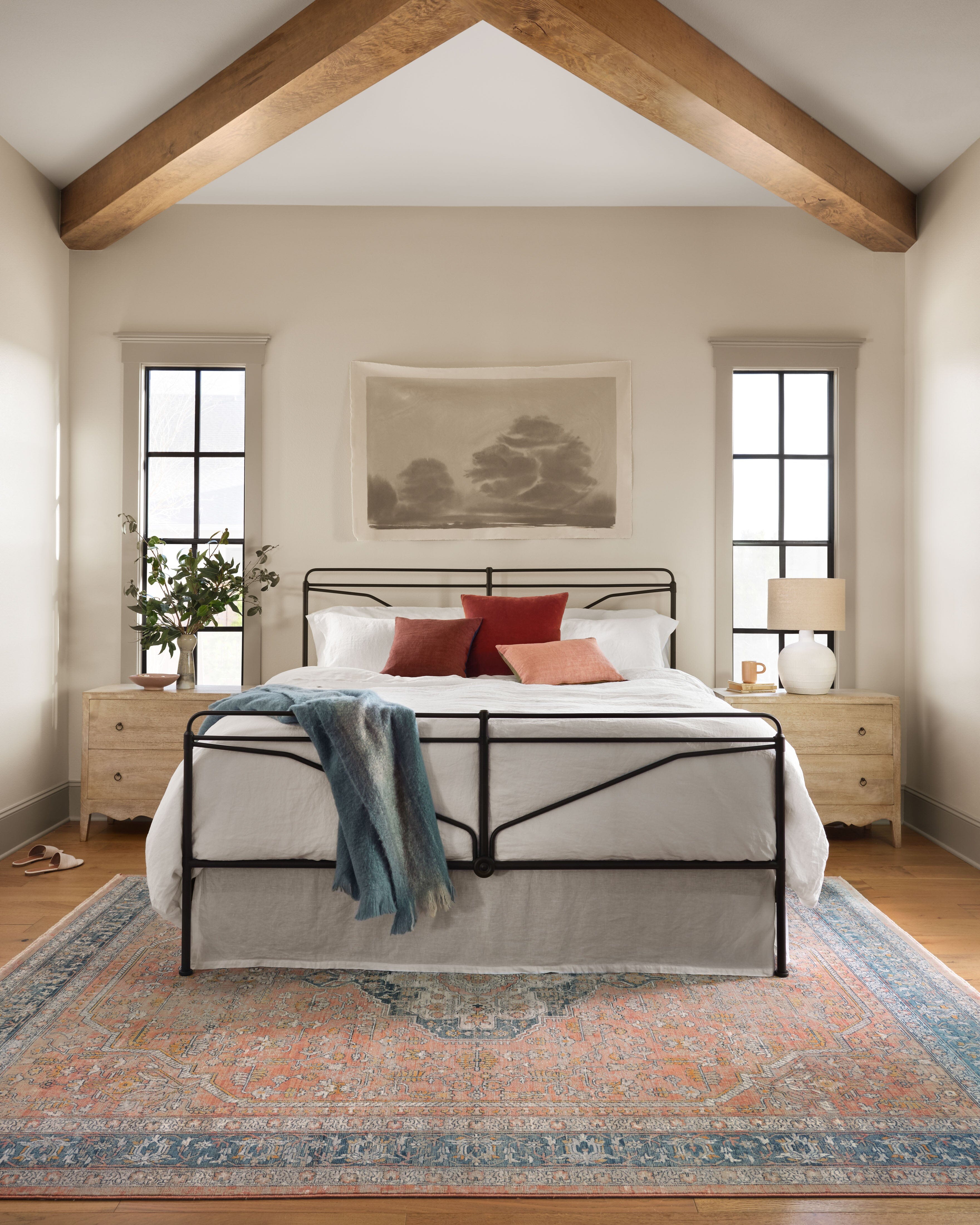 Magnolia Home by Joanna Gaines x Loloi Pillow | Rust / Gold PILLOW Magnolia Home by Joanna Gaines x Loloi