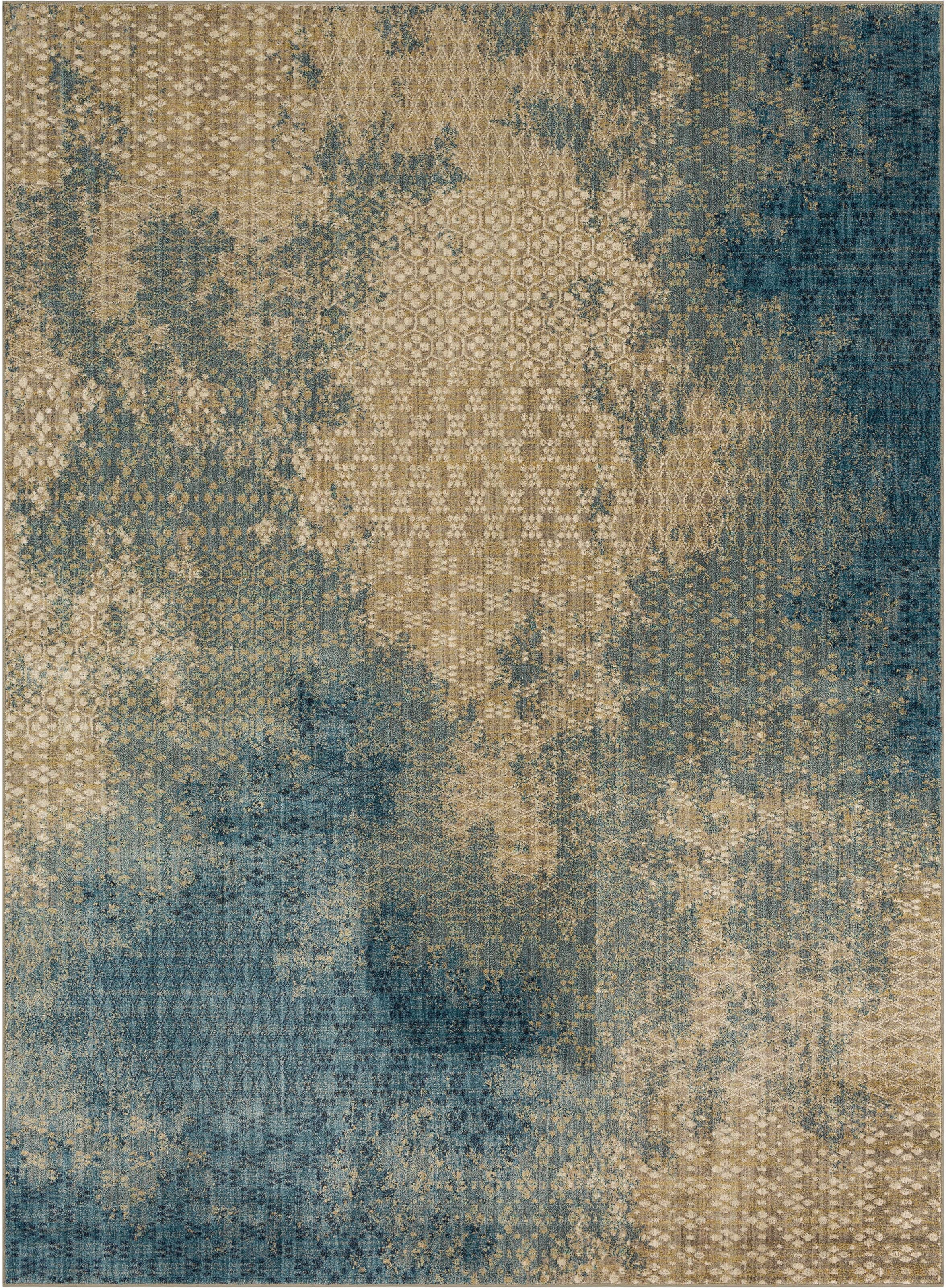 Mesmerize Aqua 9' 6" X 12' 11" Karastan Rugs