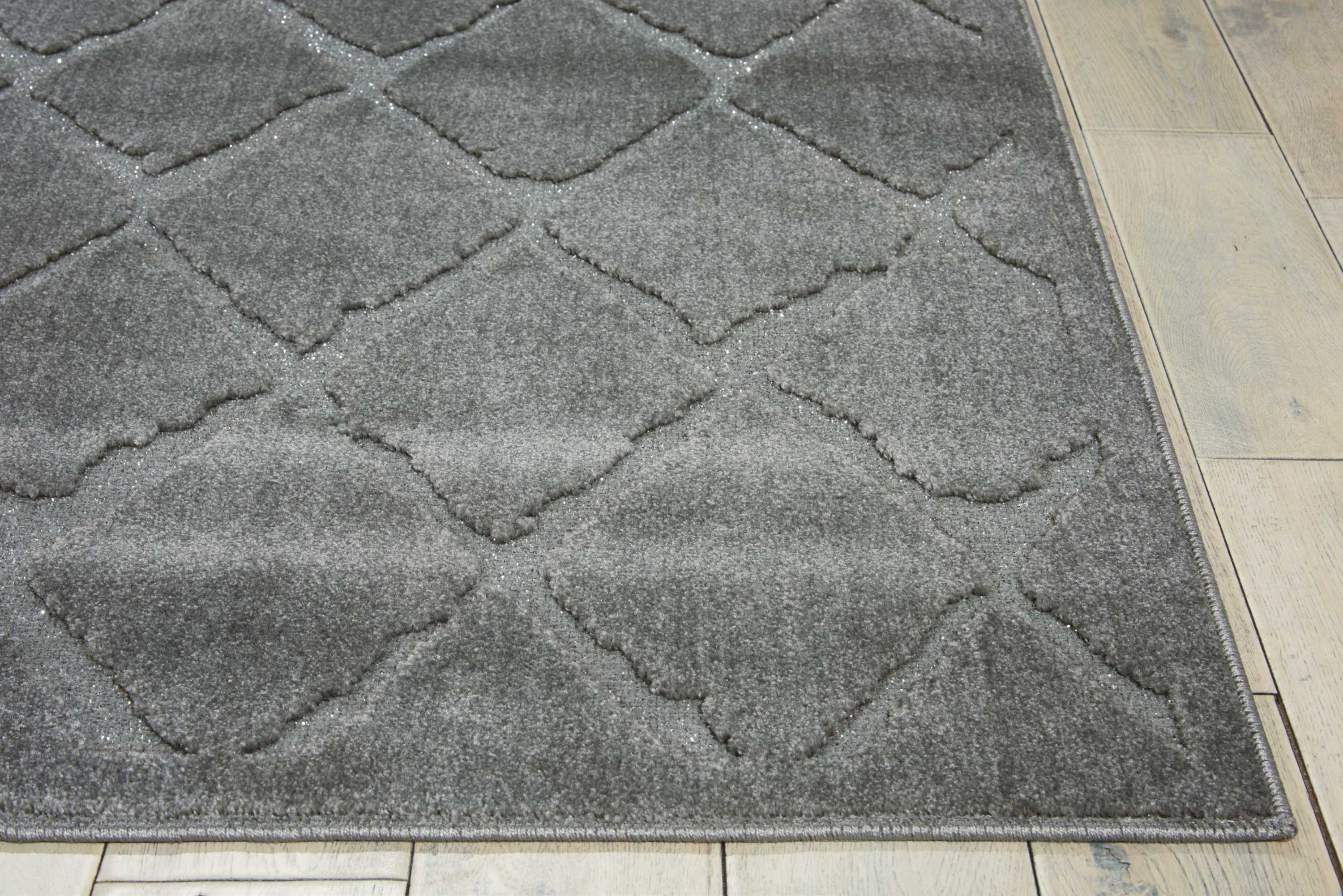 Michael Amini Gleam 3'10" x 5'10" Grey Modern Indoor Rug Rug Michael Amini