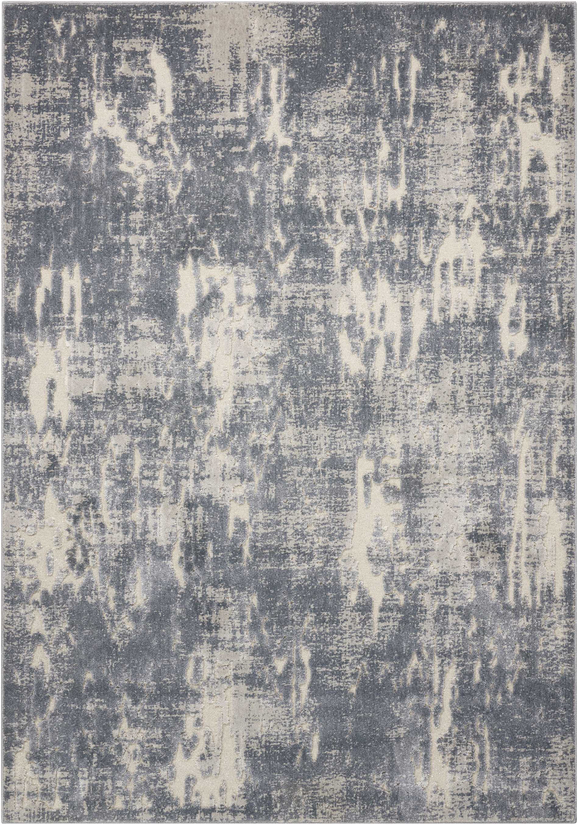 Michael Amini Gleam 5'3" x 7'3" Slate Modern Indoor Rug Rug Michael Amini