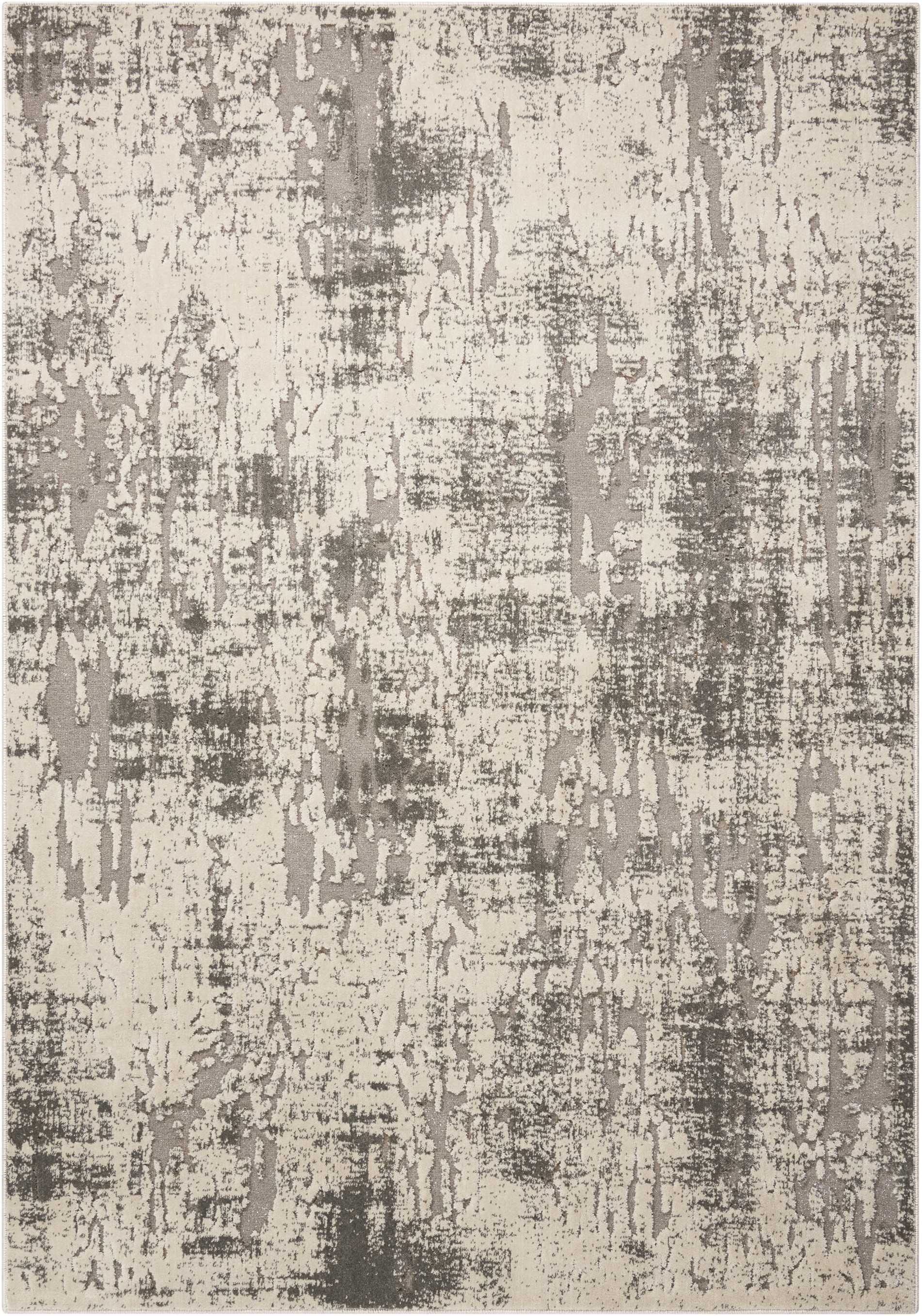 Michael Amini Gleam 9'3' x 12'9' Ivory/Grey Modern Indoor Rug | Huck & Peck