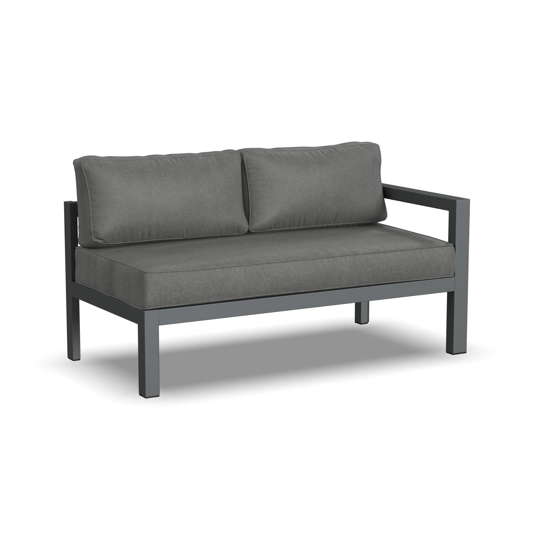Modern & Contemporary 5 Seat Sectional w/ Ottoman By Grayton Outdoor Seating Grayton