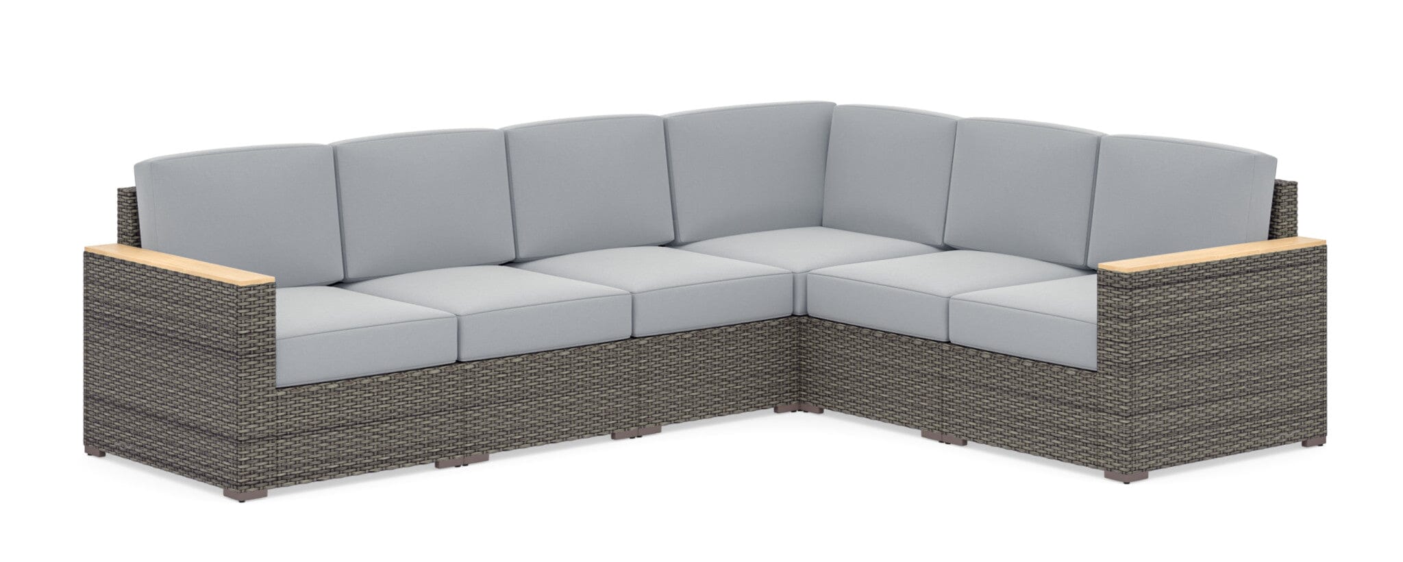 Modern & Contemporary Outdoor 6 Seat Sectional By Boca Raton Outdoor Sofa Set Boca Raton