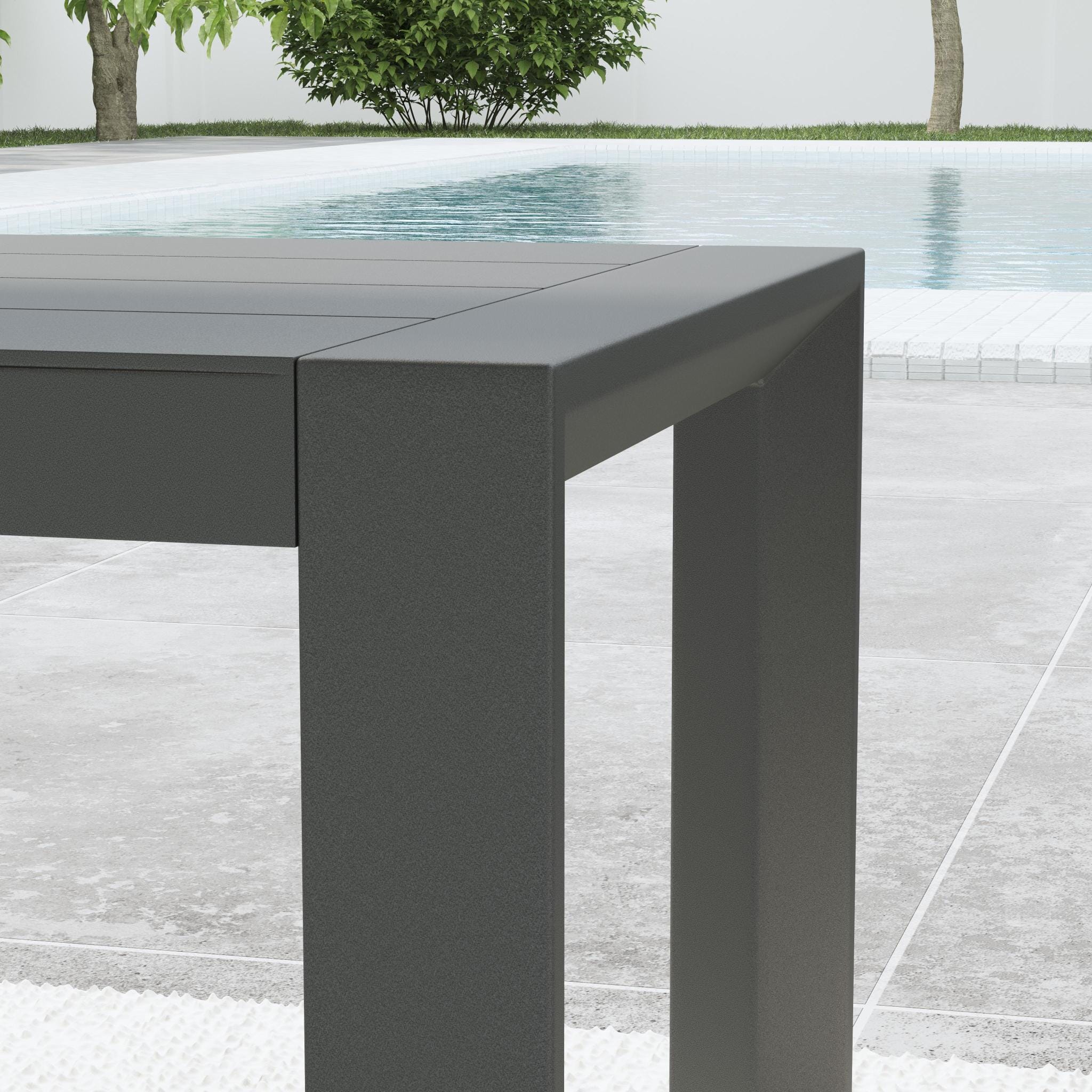 Modern & Contemporary Outdoor Aluminum Coffee Table By Grayton Outdoor Coffee Table Grayton