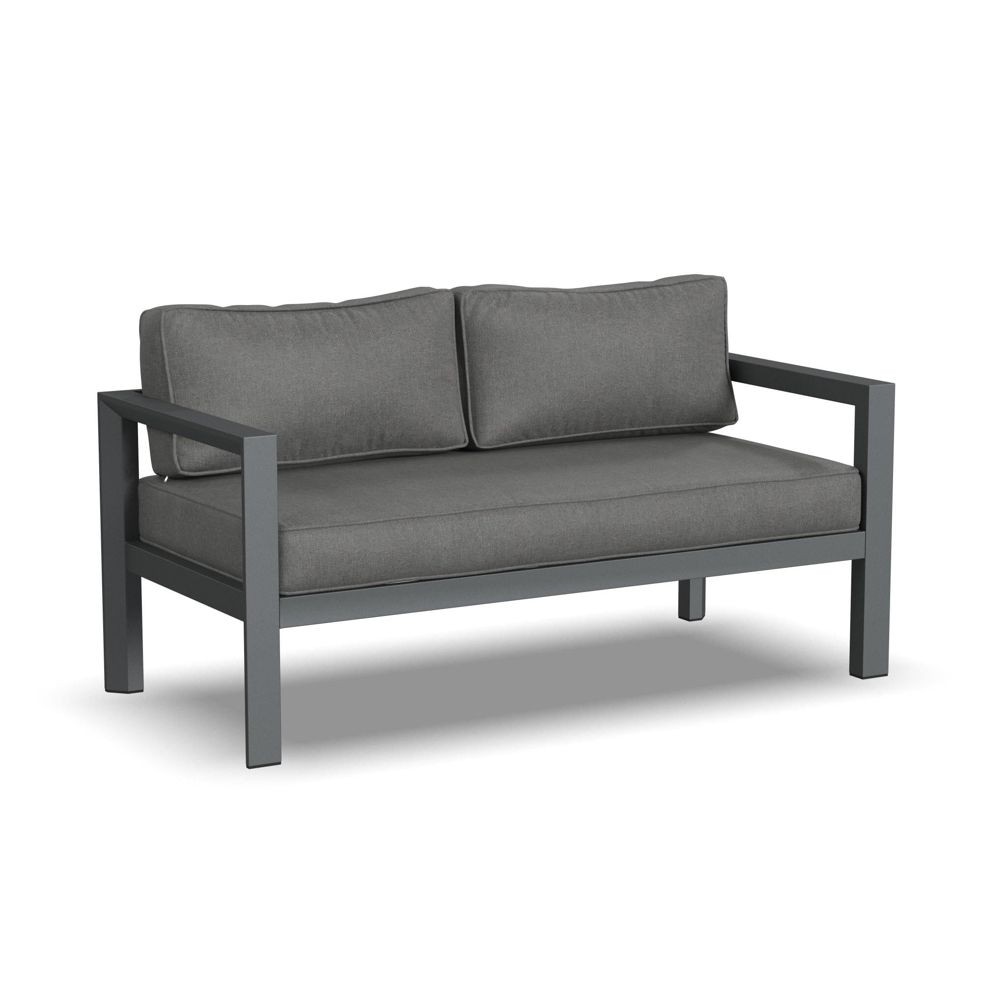 Outdoor aluminum outlet loveseat