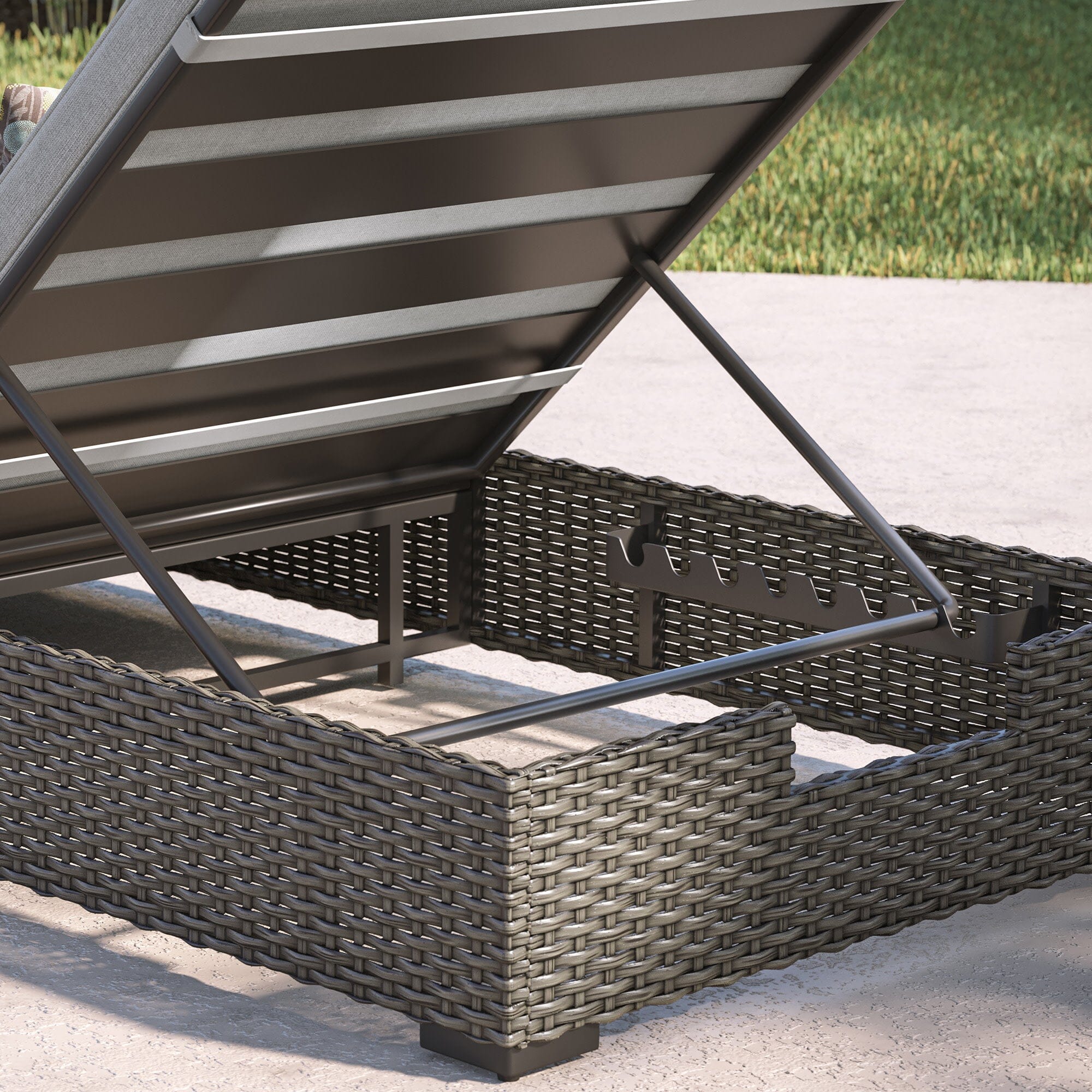 Modern & Contemporary Outdoor Chaise Lounge By Boca Raton Outdoor Seating Boca Raton