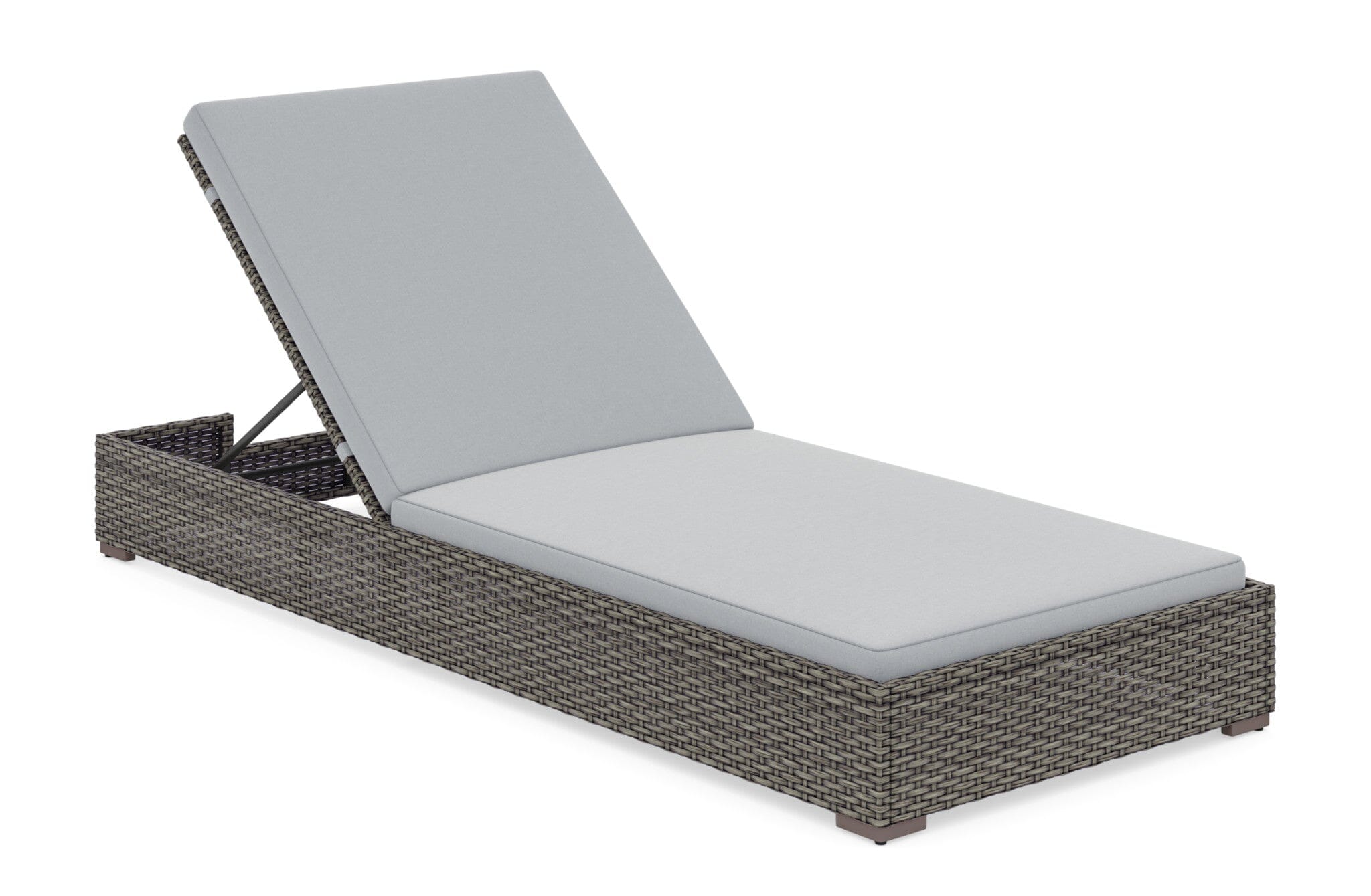 Modern & Contemporary Outdoor Chaise Lounge Pair and Side Table By Boca Raton Outdoor Seating Boca Raton