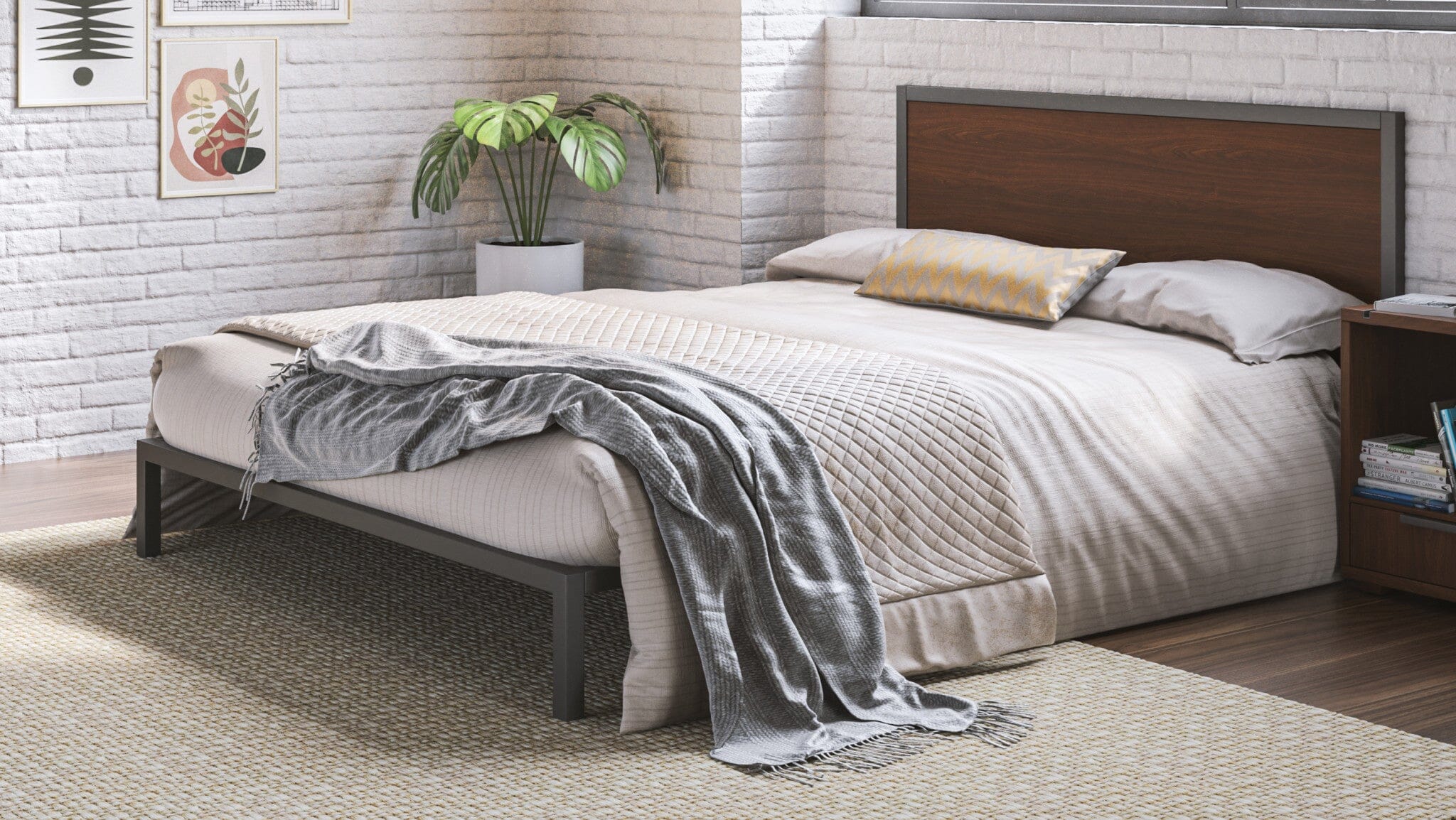 Modern & Contemporary Queen Bed By Merge Queen Bed Merge