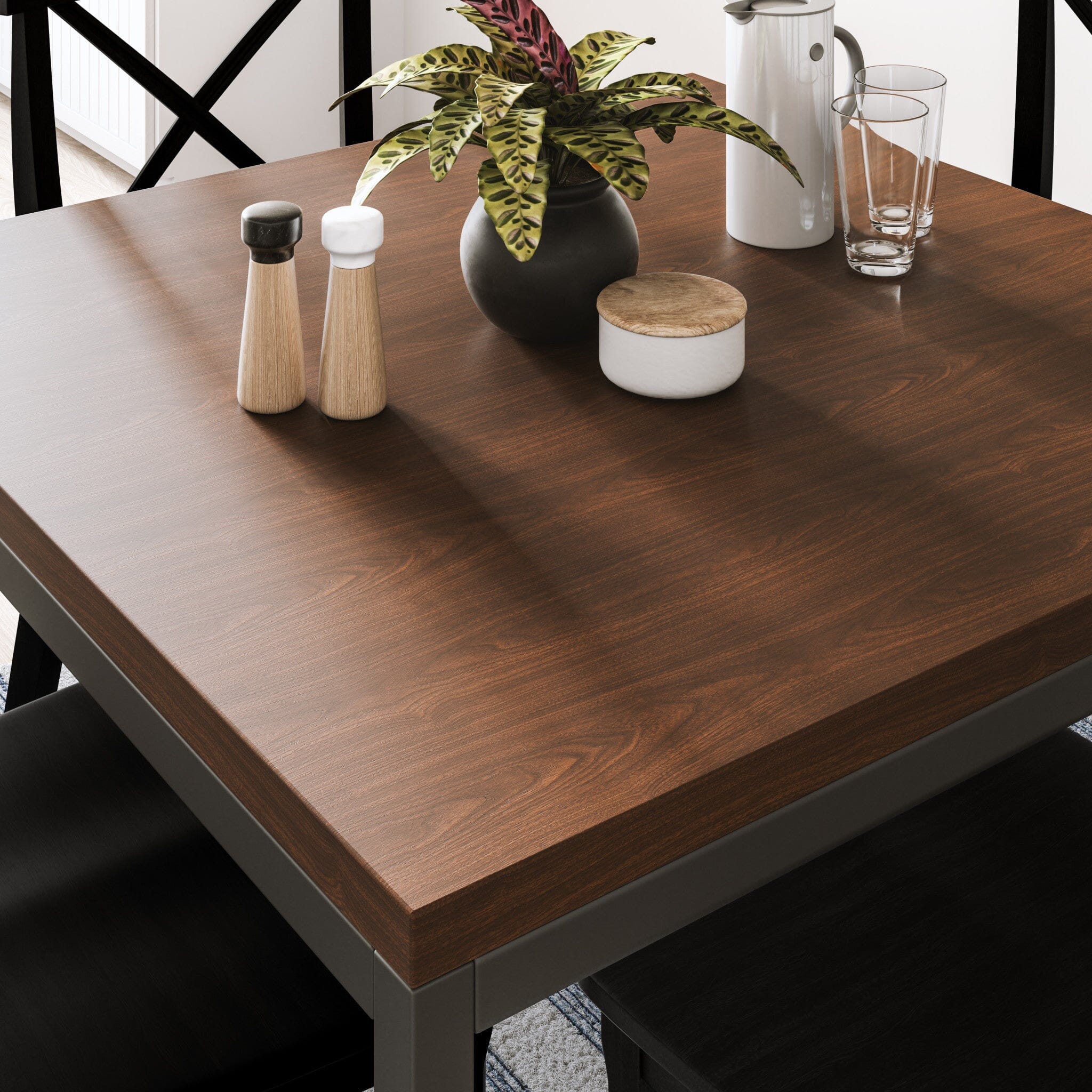 Modern & Contemporary Square Table By Merge Dining Table & Chairs Merge