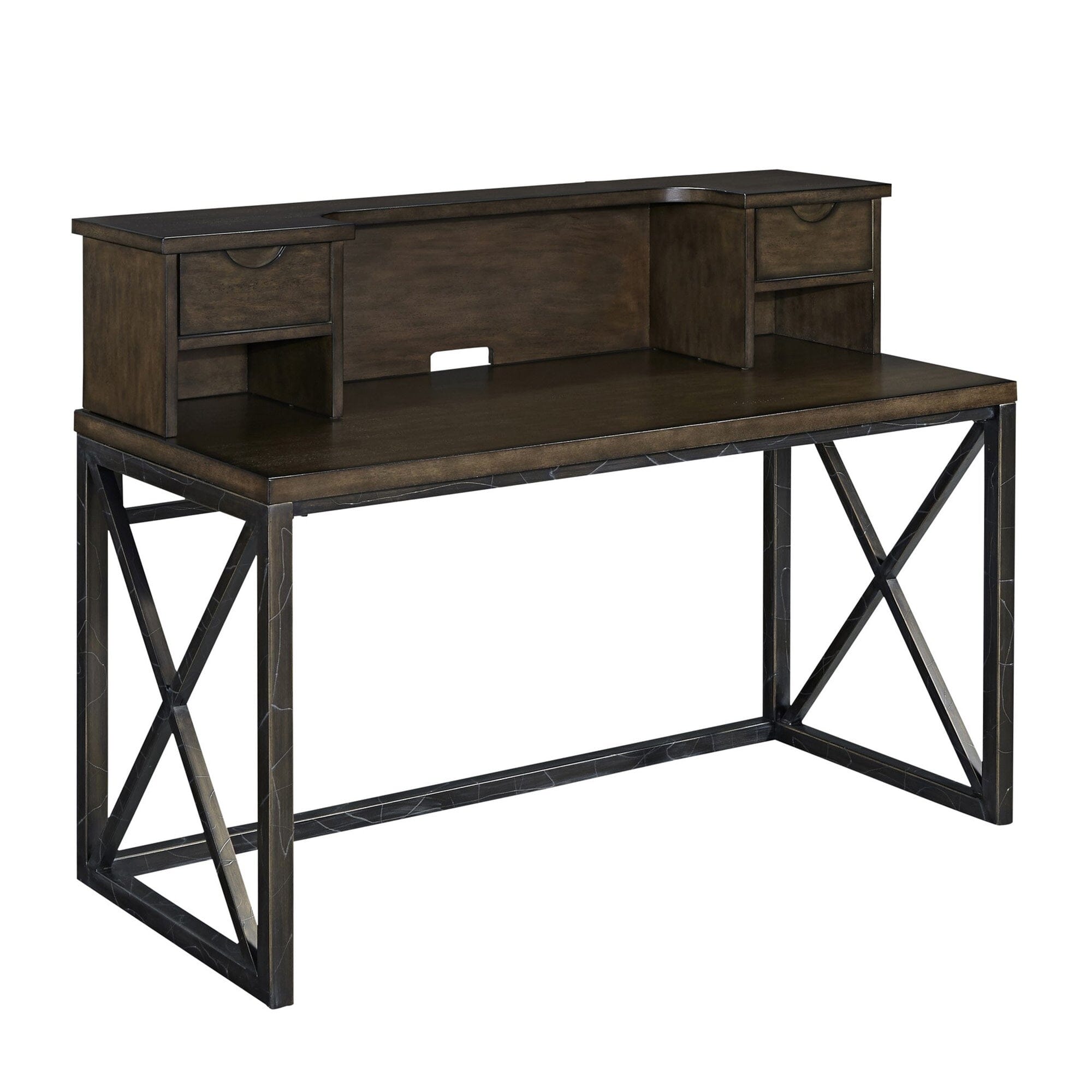 Modern & Contemporary Writing Desk and Hutch By Xcel Desk Xcel