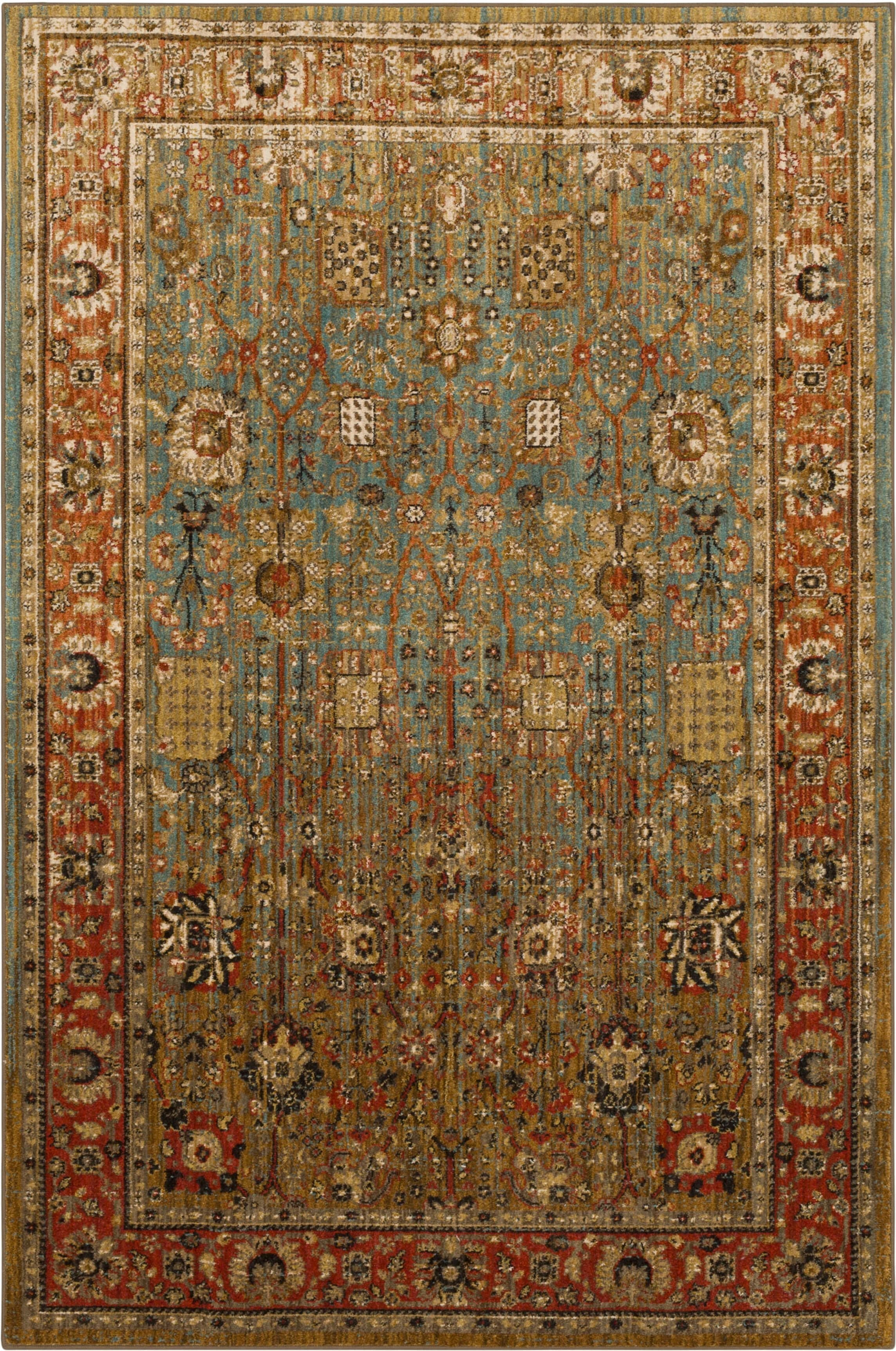 Myanmar Aquamarine 9' 6" X 12' 11" Karastan Rugs