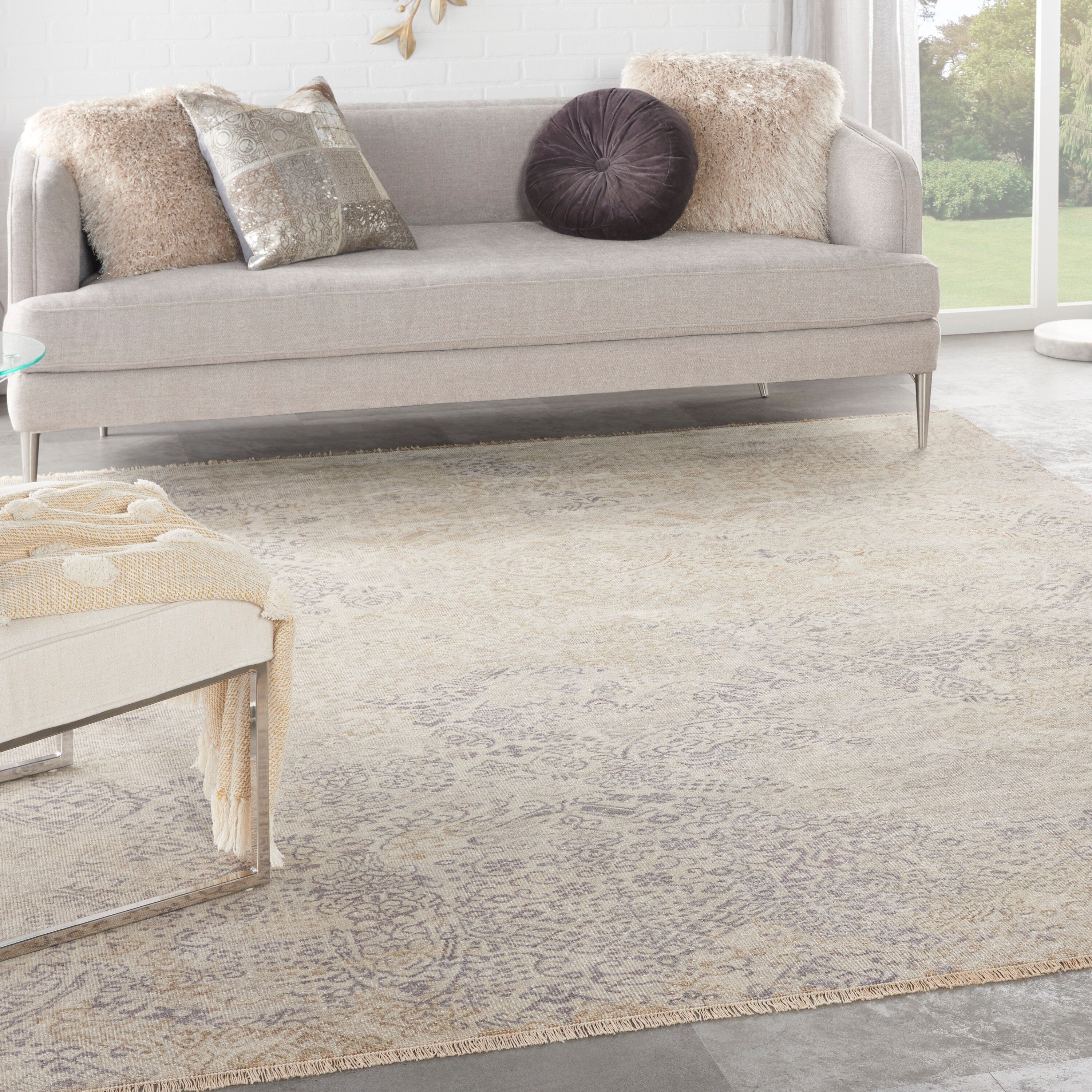 Nourison Aldora 7'9" x 9'9" Opal Vintage Indoor Rug Rug Nourison