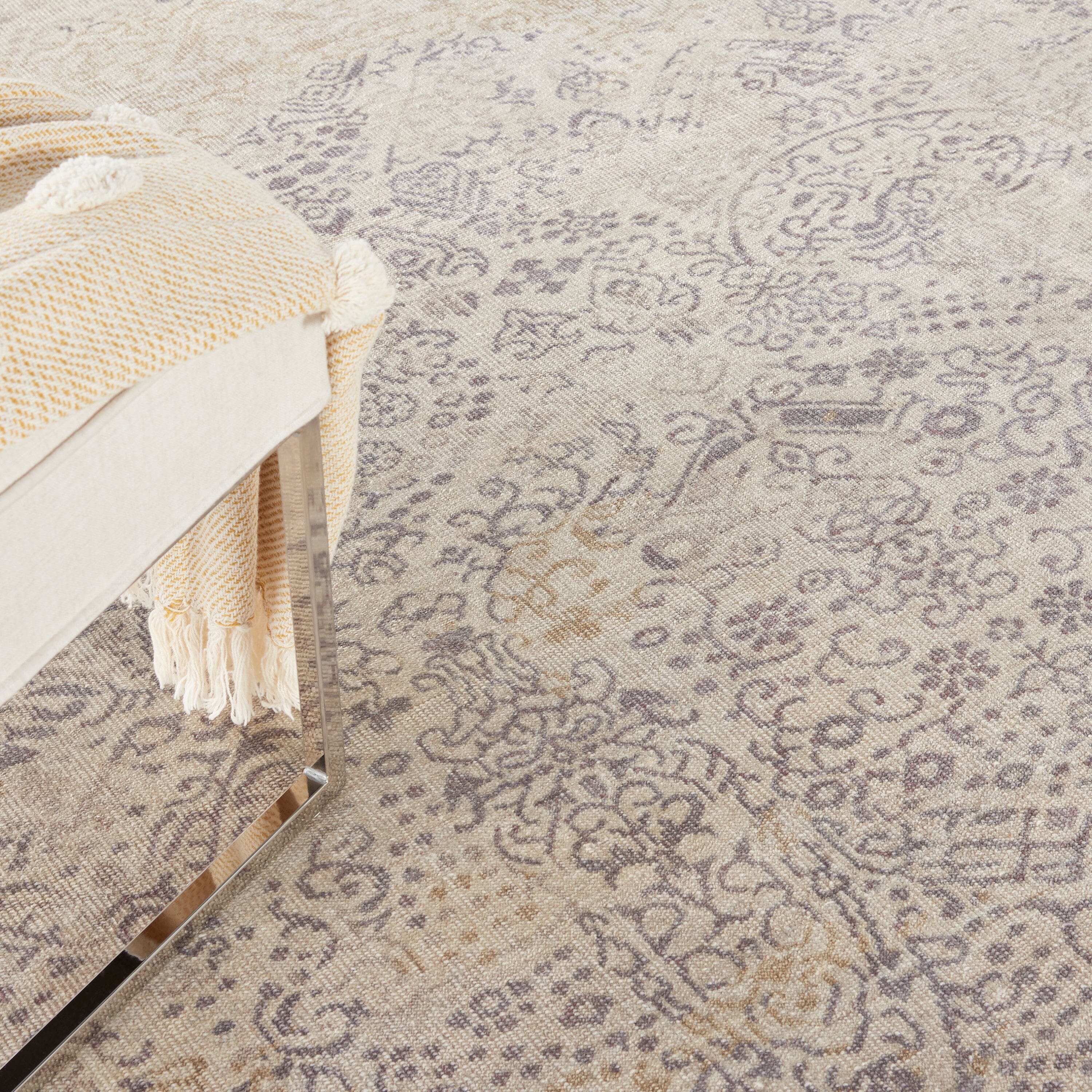 Nourison Aldora 7'9" x 9'9" Opal Vintage Indoor Rug Rug Nourison