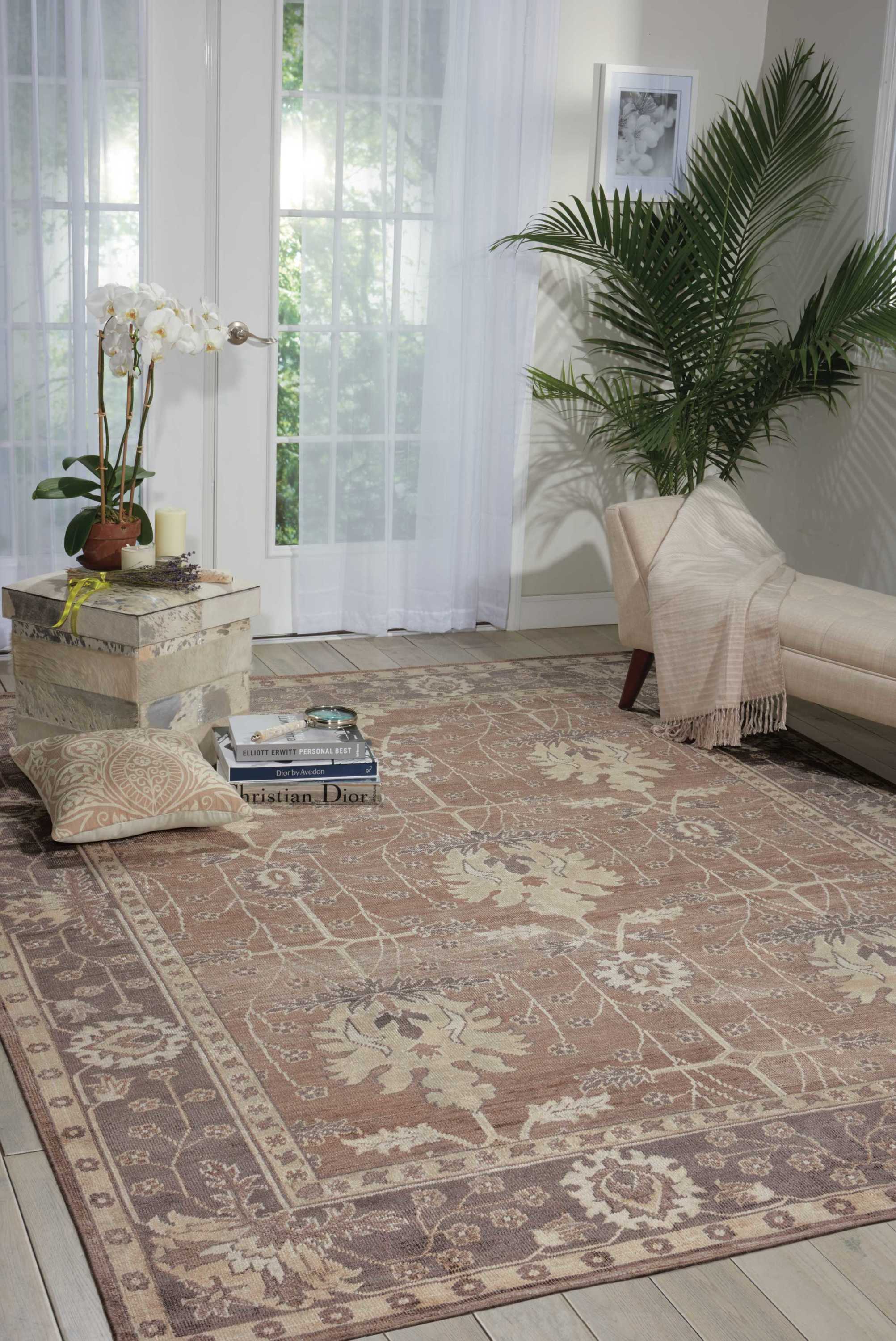 Nourison Aldora 9'9" x 13'9" Opal/Grey Vintage Indoor Rug Rug Nourison