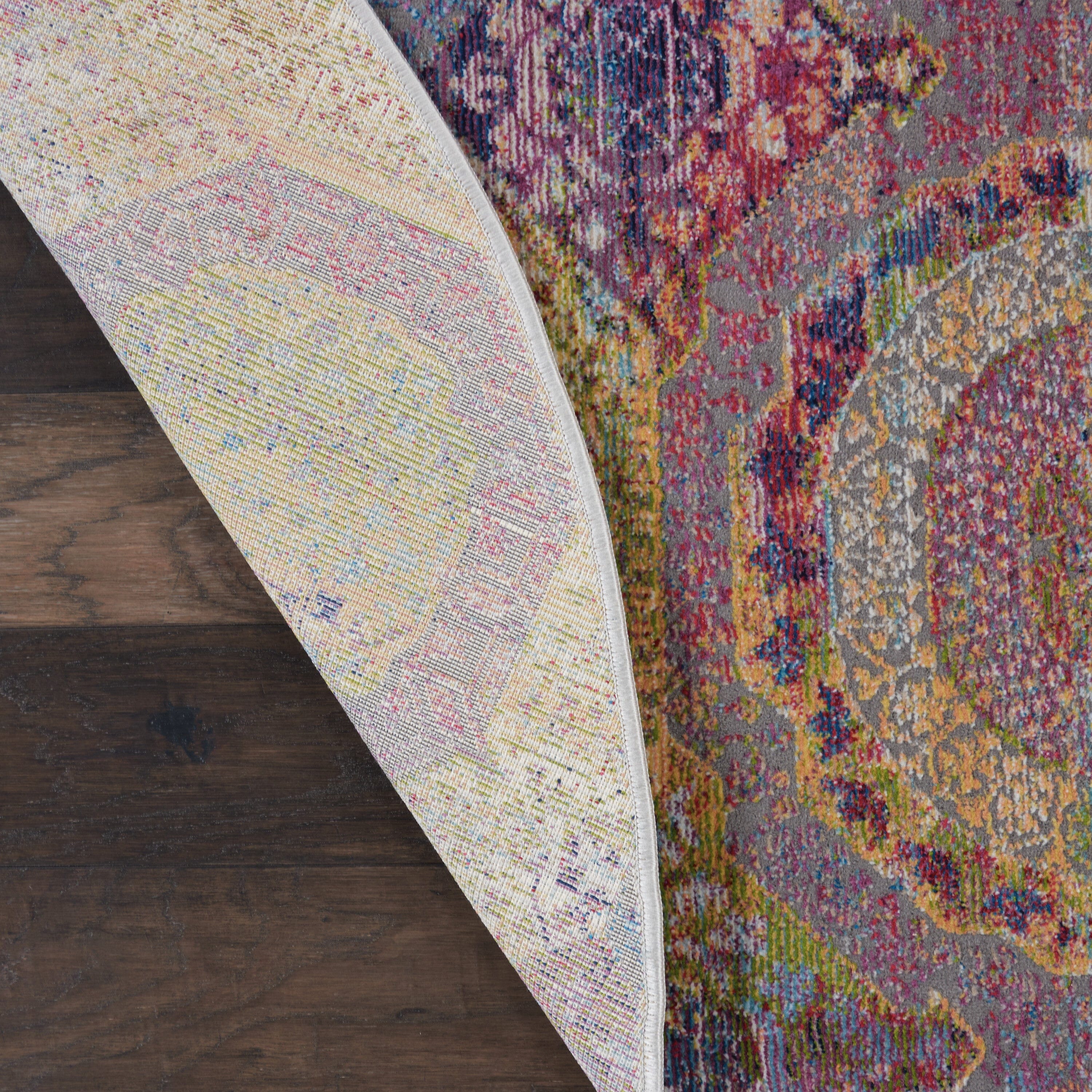 Nourison Ankara Global 6' x Round Multicolor Bohemian Indoor Rug Rug Nourison