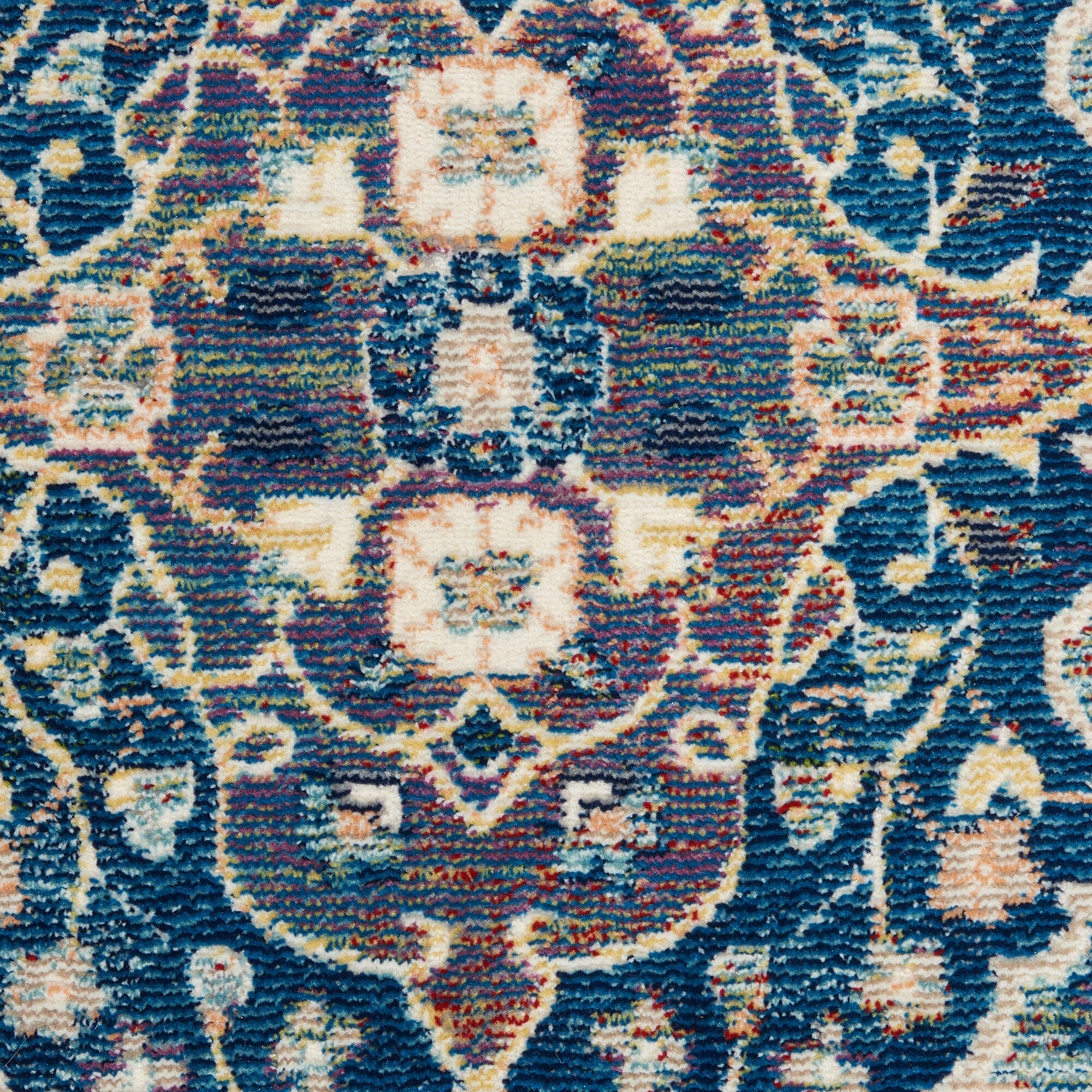 Nourison Ankara Global 7'10" x 9'10" Navy Multicolor Bohemian Indoor Rug Rug Nourison