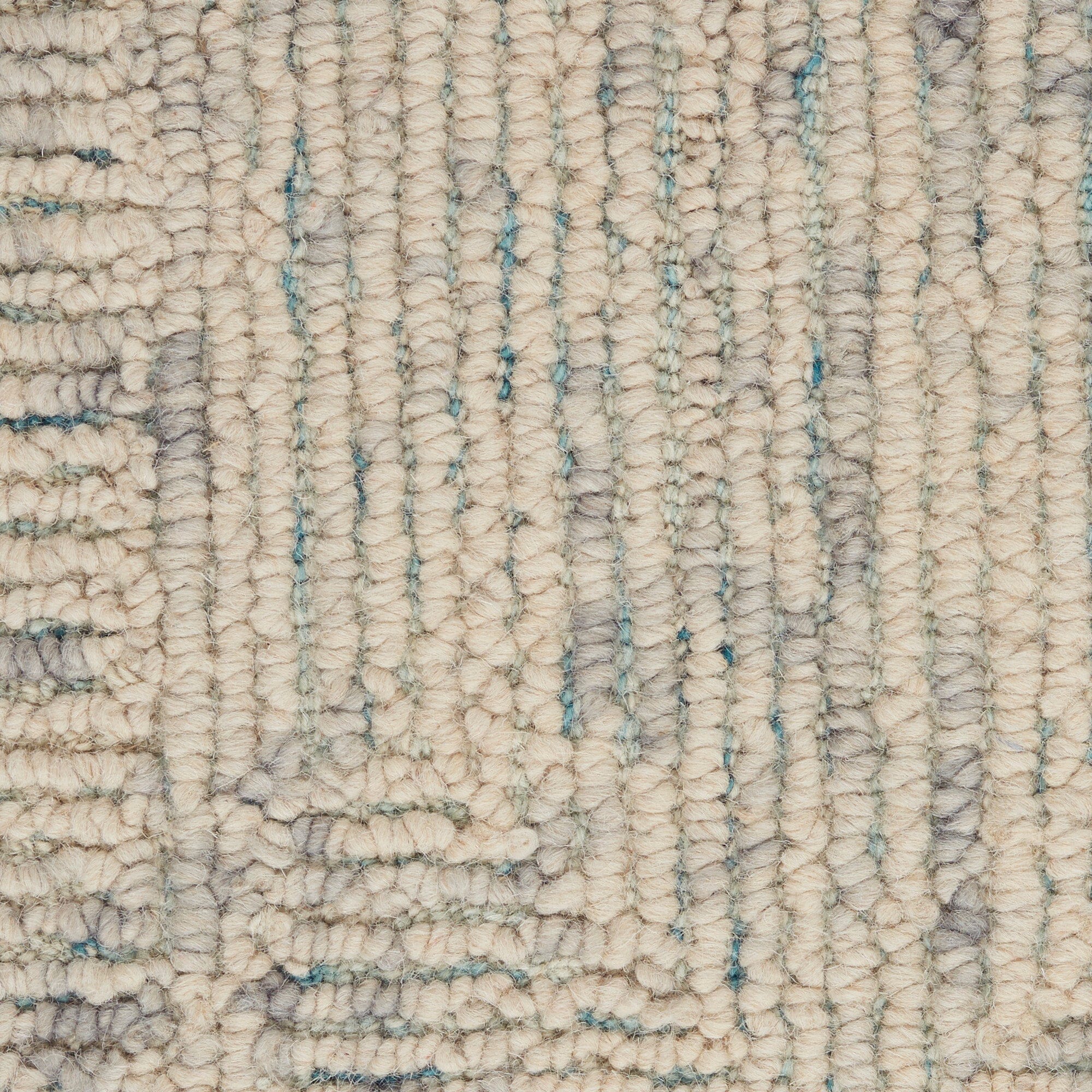 Nourison Colorado 3'9" x 5'9" Ivory/Grey/Teal Modern Indoor Rug Rug Nourison
