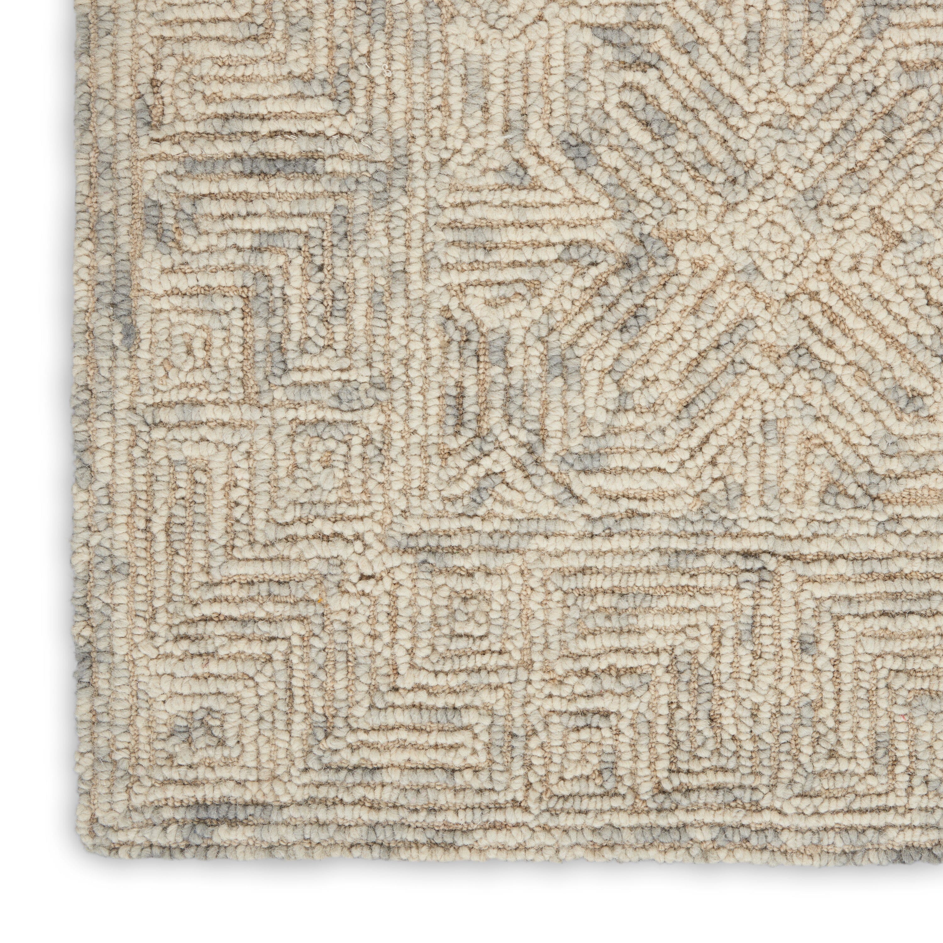Nourison Colorado 7'9" x 9'9" Beige/Grey Modern Indoor Rug Rug Nourison