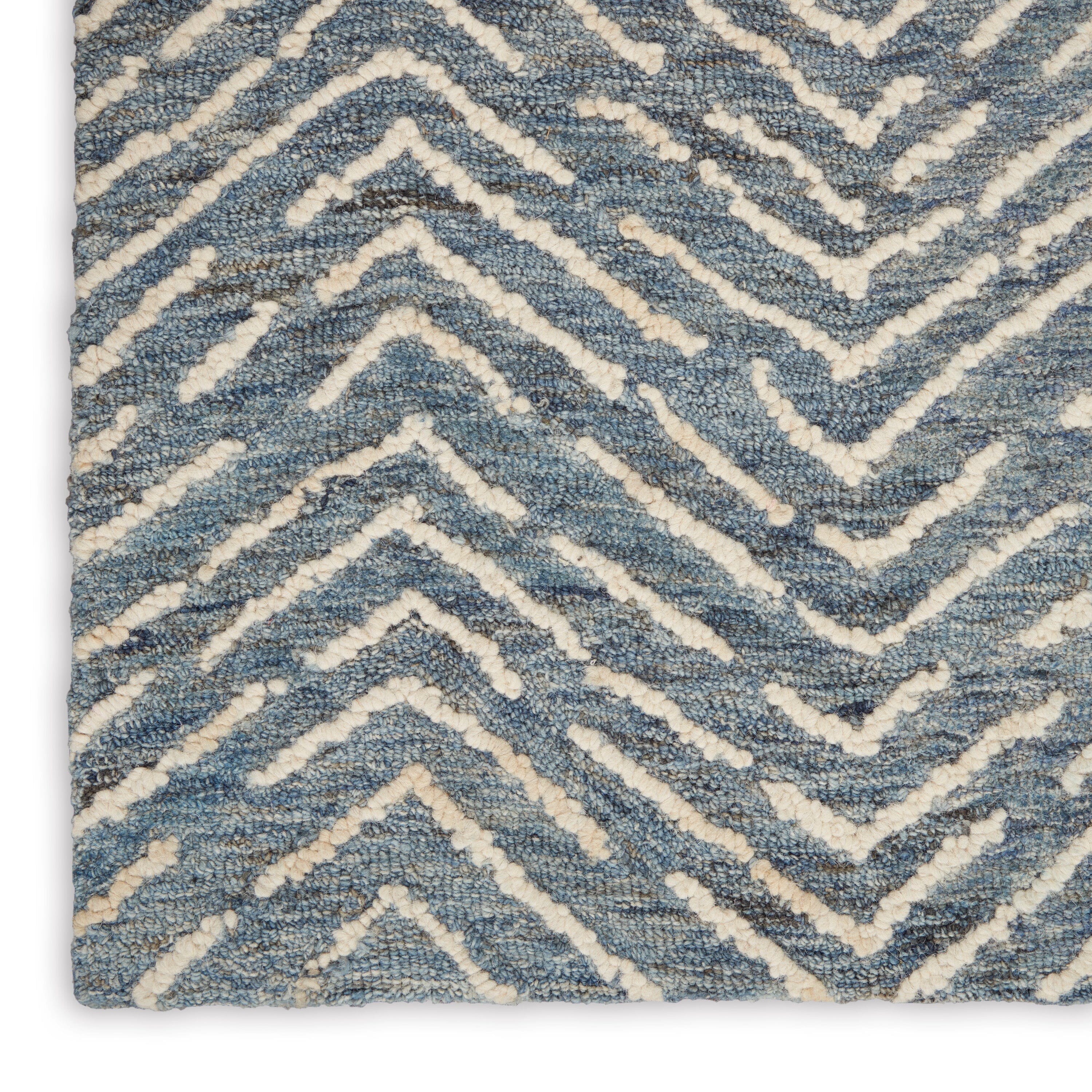 Nourison Colorado 8'3" x 11'6" Indigo/Ivory Modern Indoor Rug Rug Nourison