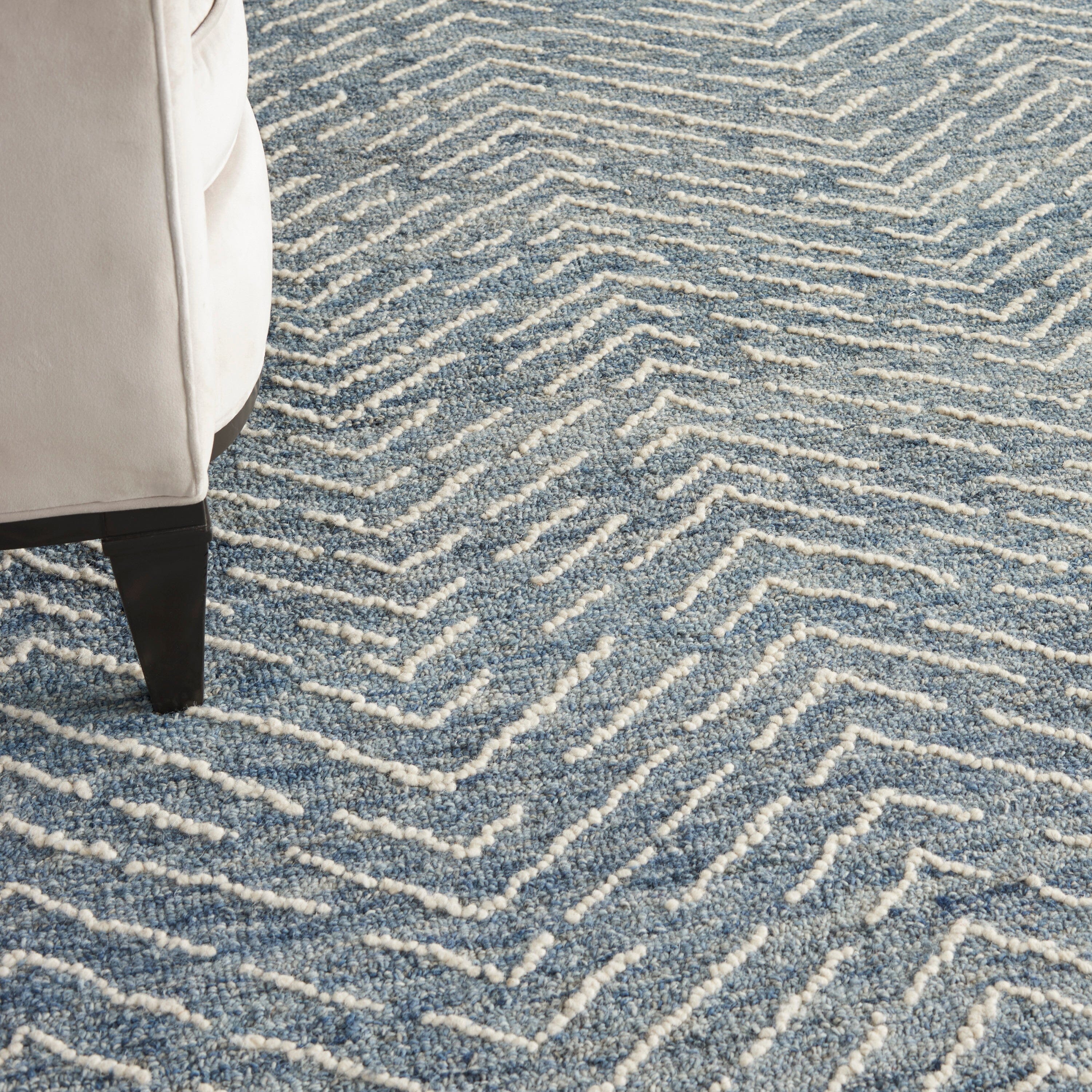 Nourison Colorado 8'3" x 11'6" Indigo/Ivory Modern Indoor Rug Rug Nourison