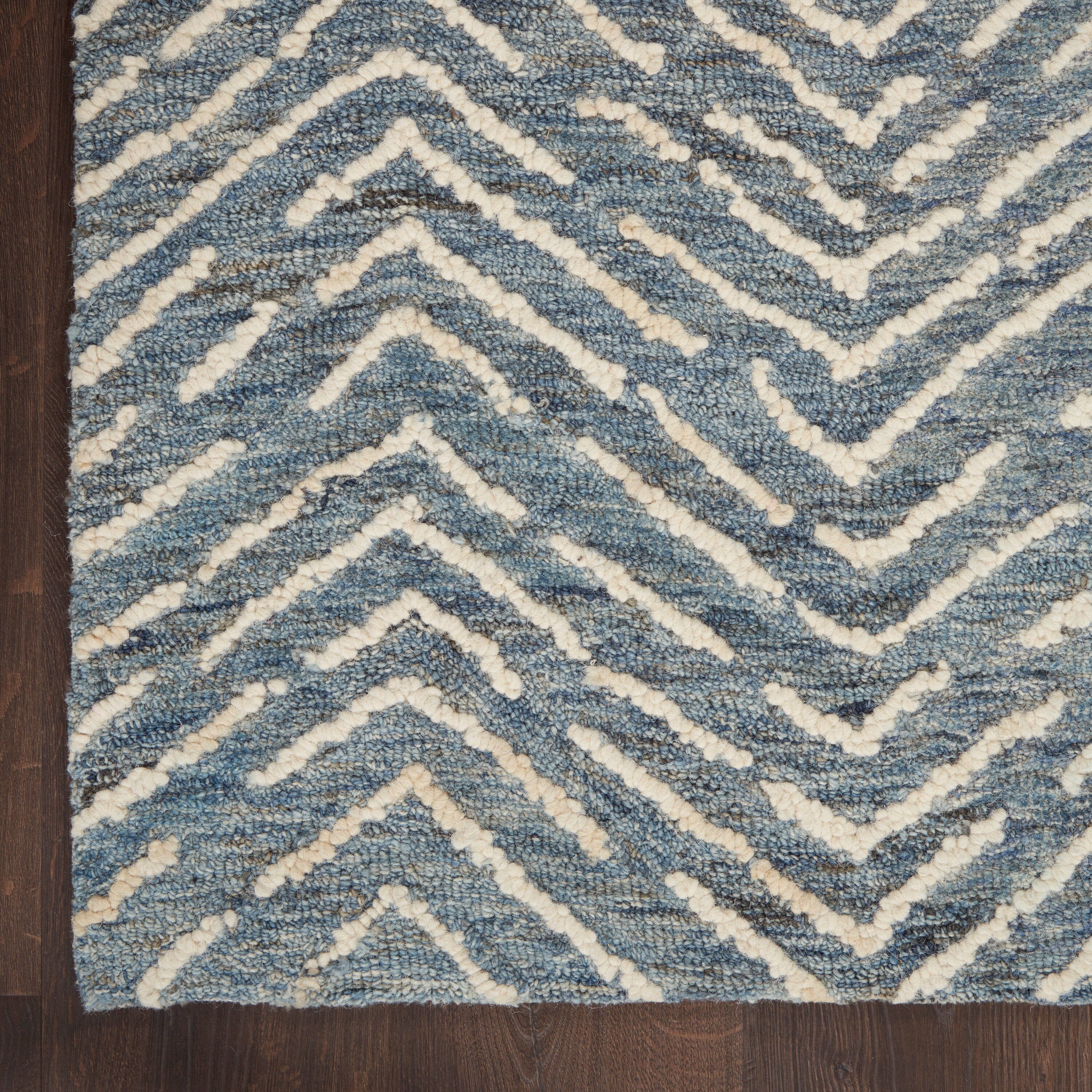 Nourison Colorado 8'3" x 11'6" Indigo/Ivory Modern Indoor Rug Rug Nourison