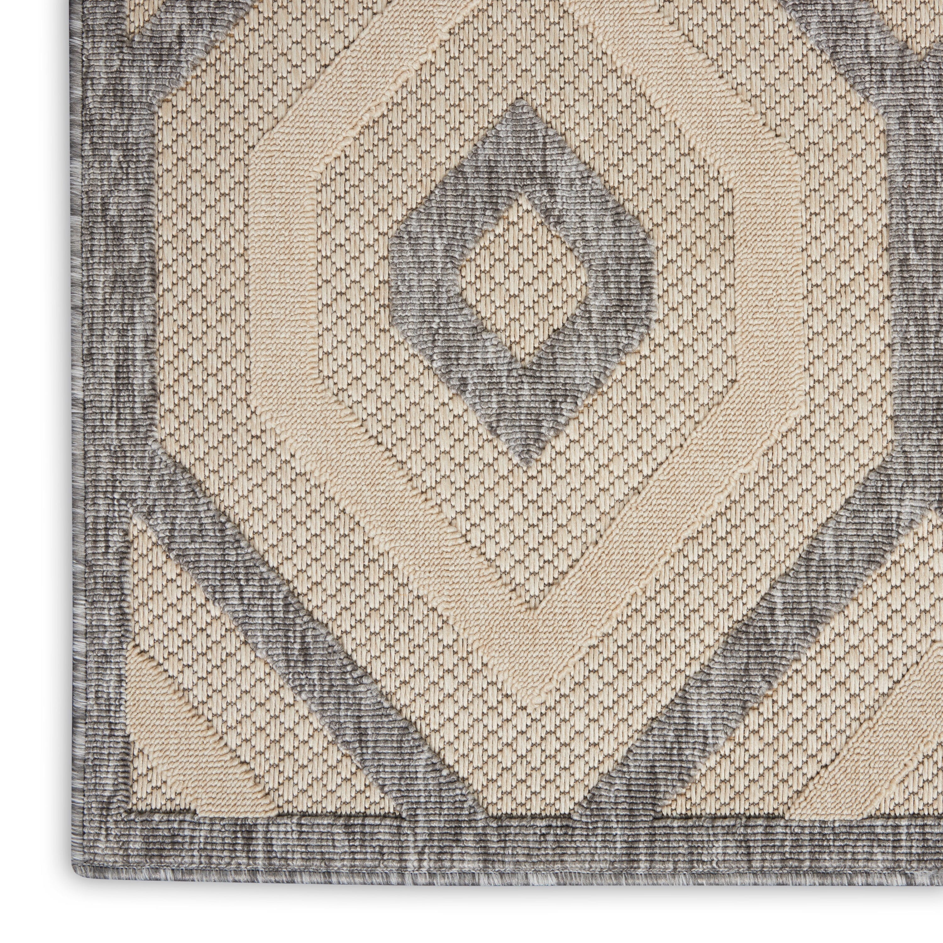 Nourison Cozumel 2'2" x 3'9" Cream Modern Indoor/Outdoor Rug Rug Nourison