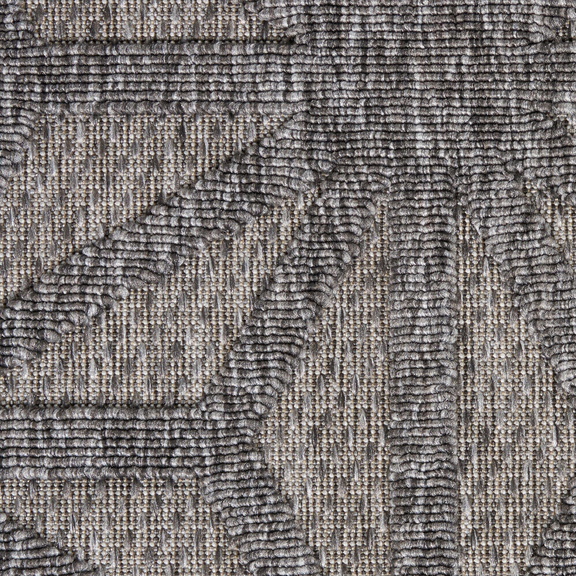 Nourison Cozumel 5'3" x 7'3" Dark Grey Modern Indoor/Outdoor Rug Rug Nourison