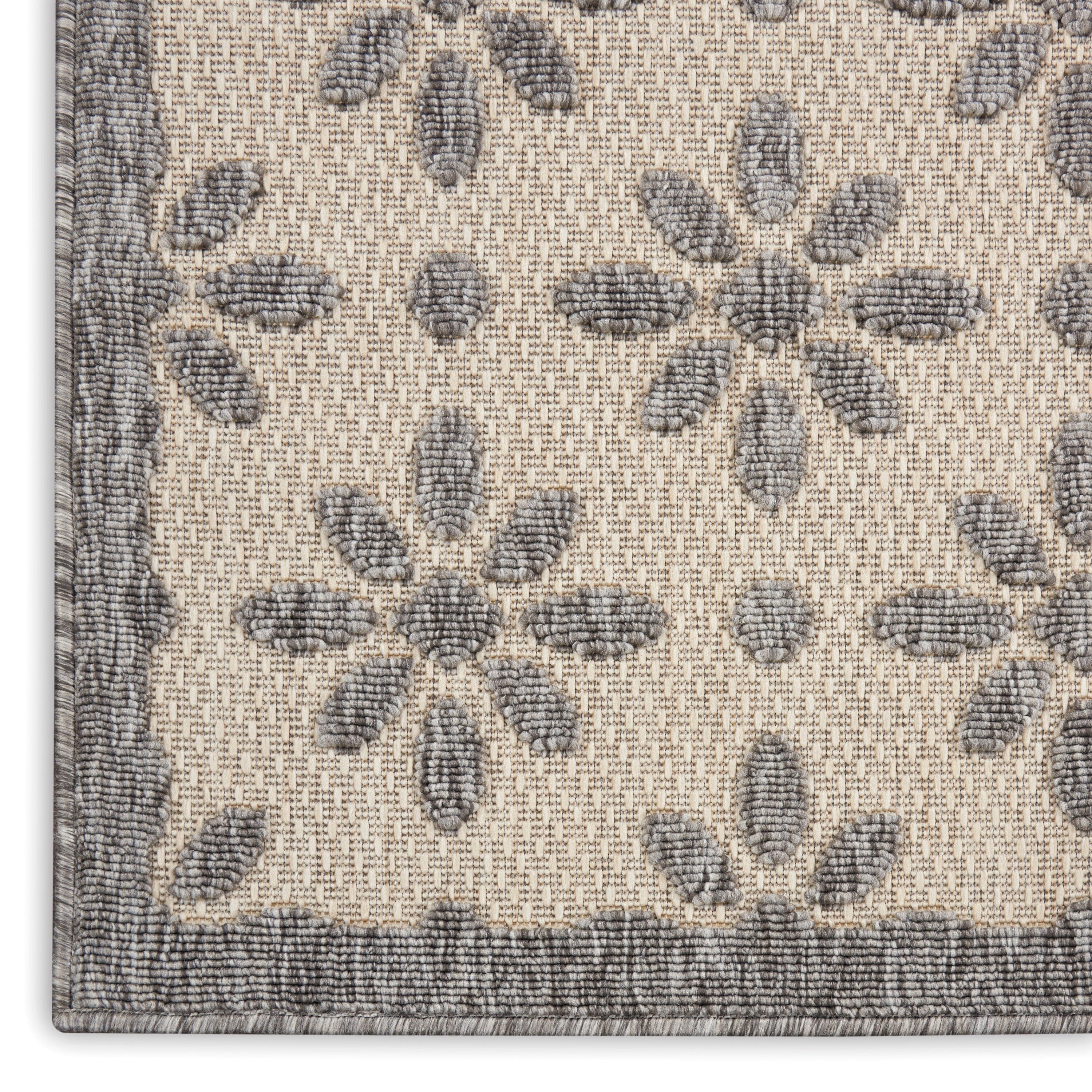 Nourison Cozumel 8'10" x 11'10" Cream Farmhouse Indoor/Outdoor Rug Rug Nourison