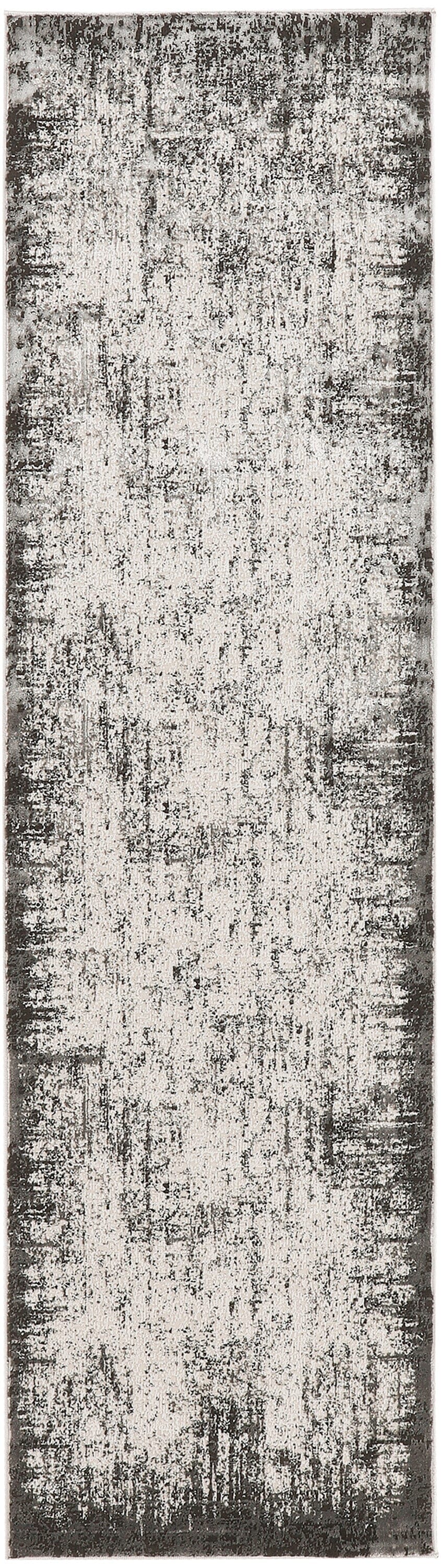 Nourison Desire 2'3" x 7'6" Grey/Ivory Modern Indoor Rug Rug Nourison