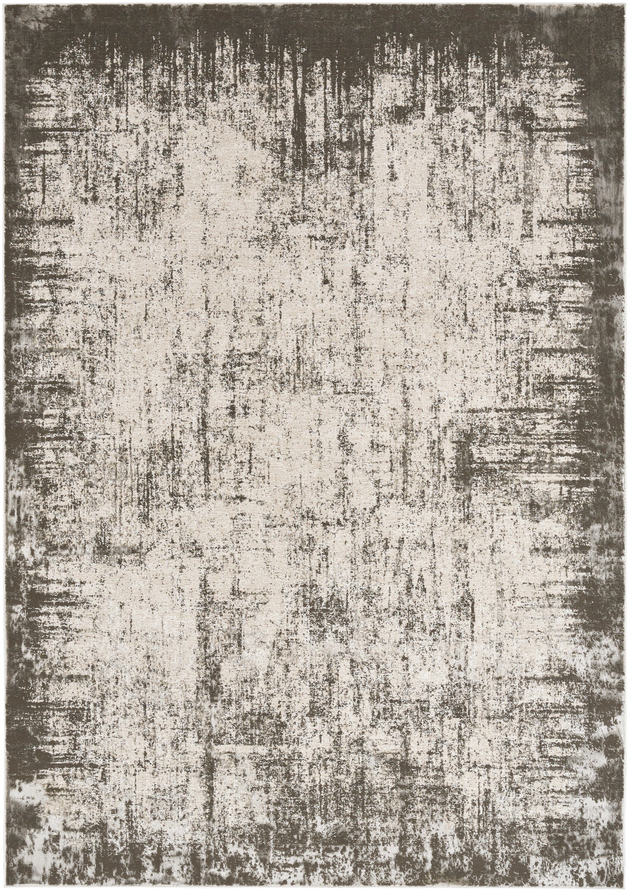 Nourison Desire 3'11" x 5'11" Grey/Ivory Modern Indoor Rug Rug Nourison