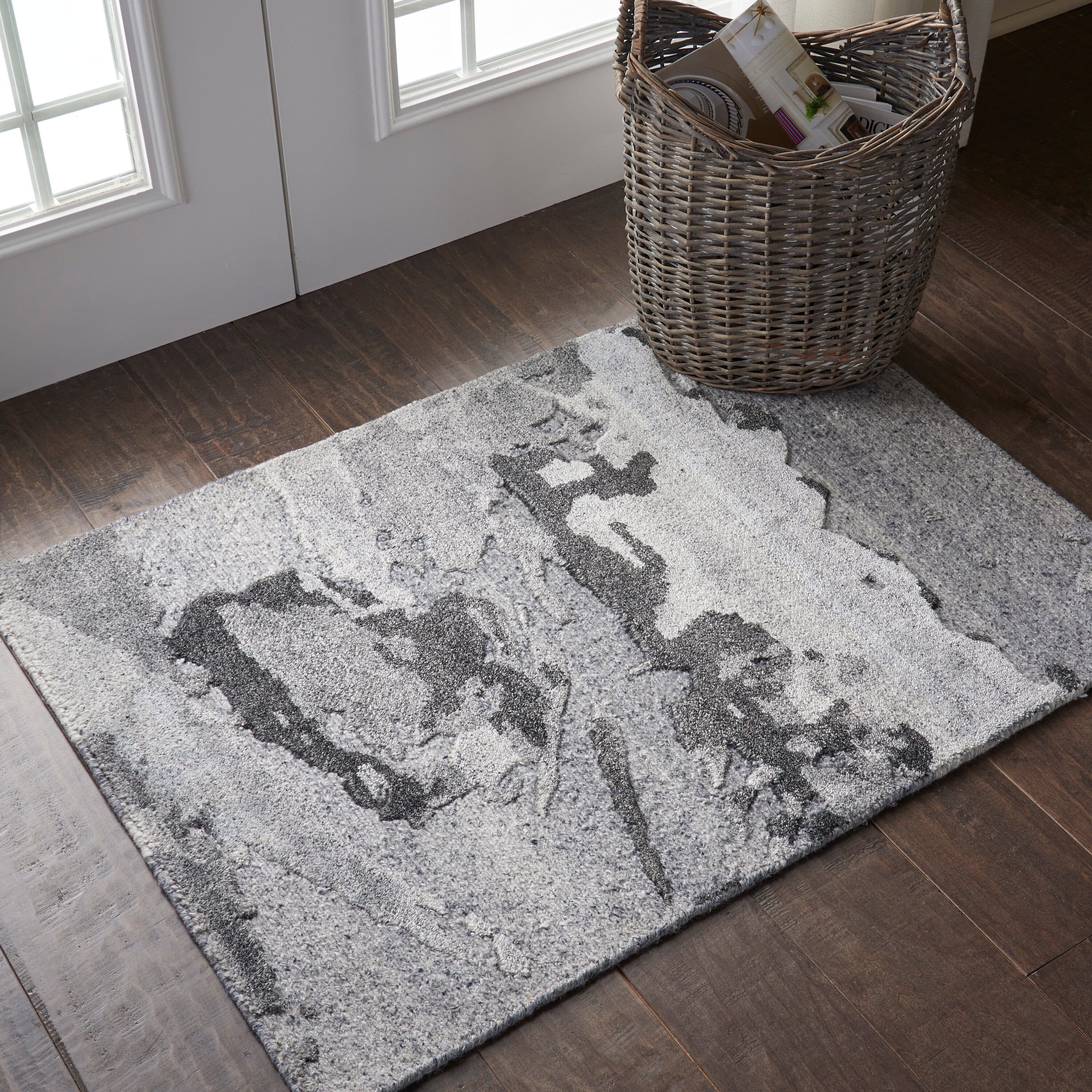 Nourison Divine 2' x 3' Smoke Modern Indoor Rug Rug Nourison