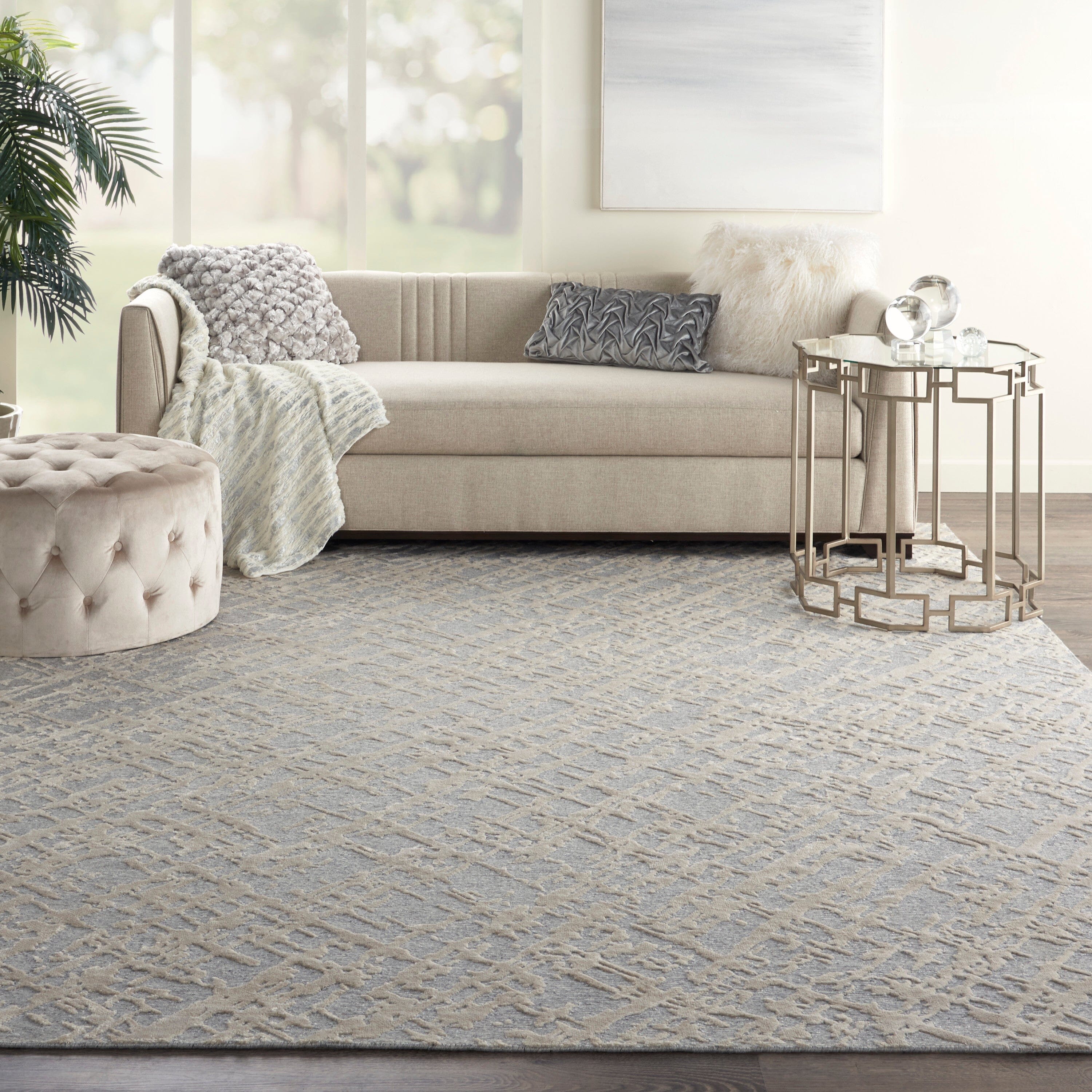 Nourison Divine 8'6" x 11'6" Sand Storm Modern Indoor Rug Rug Nourison