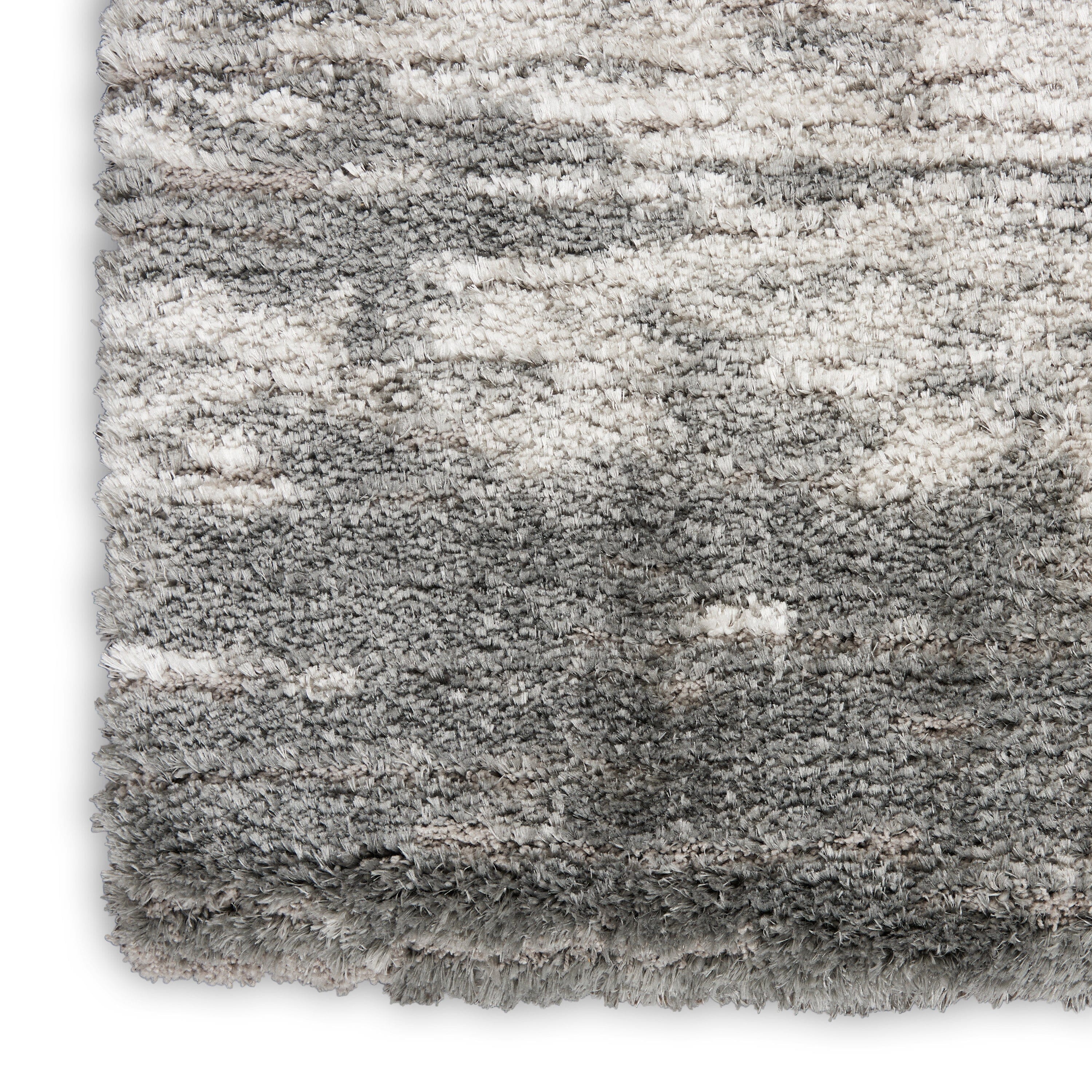 Nourison Dreamy Shag 4' x 6' Charcoal/Ivory Shag Indoor Rug Rug Nourison