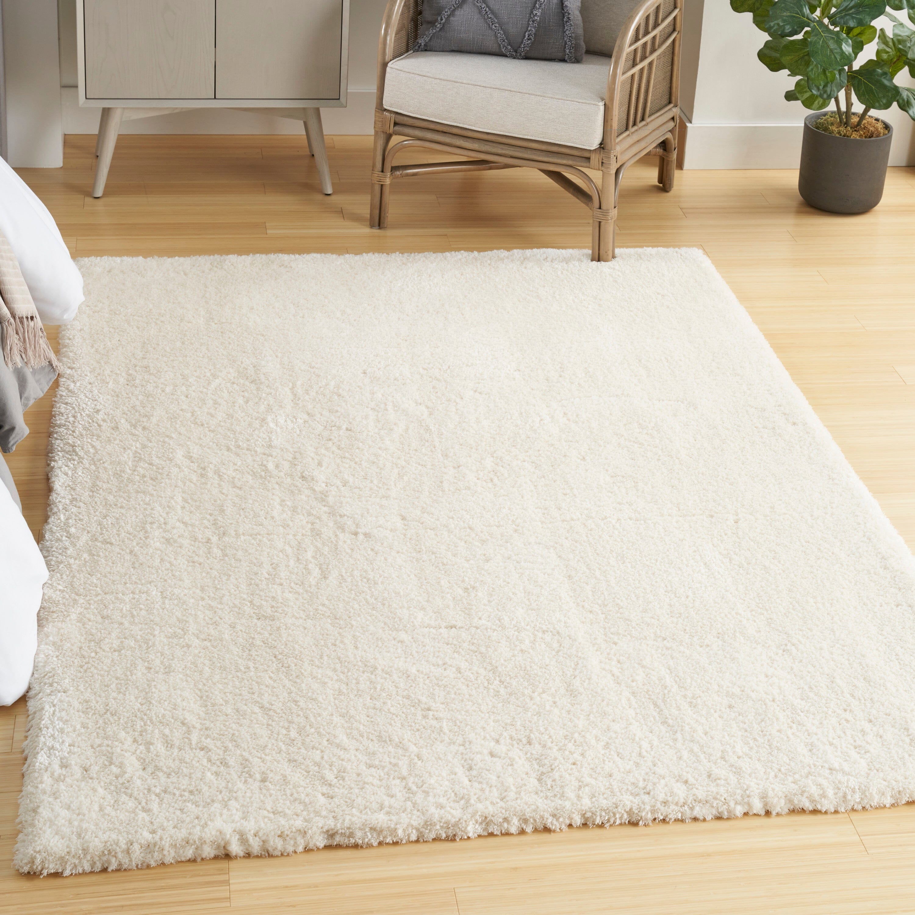 Nourison Dreamy Shag 4' x 6' Ivory Shag Indoor Rug Rug Nourison