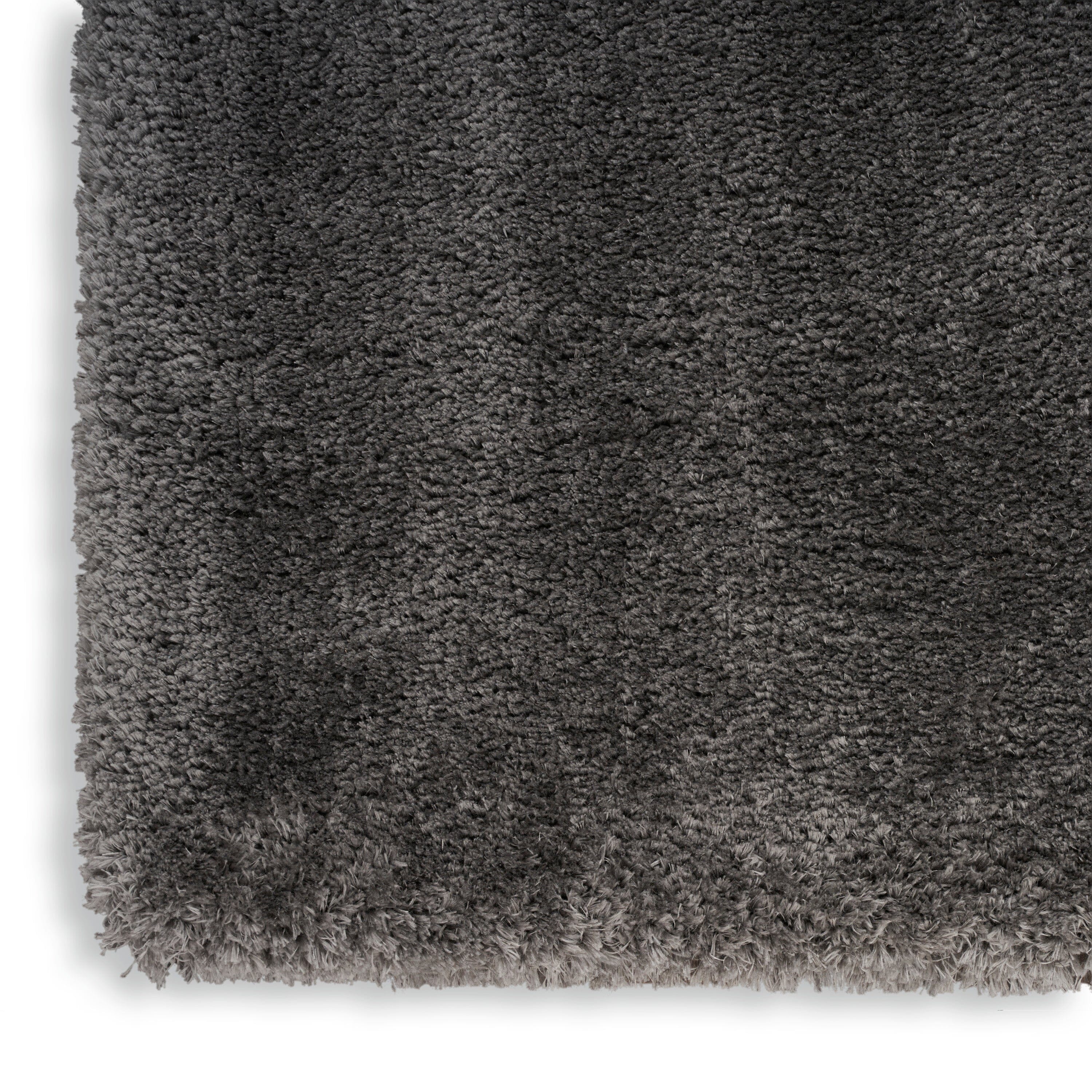 Nourison Dreamy Shag 5'3" x 7'3" Grey Shag Indoor Rug Rug Nourison