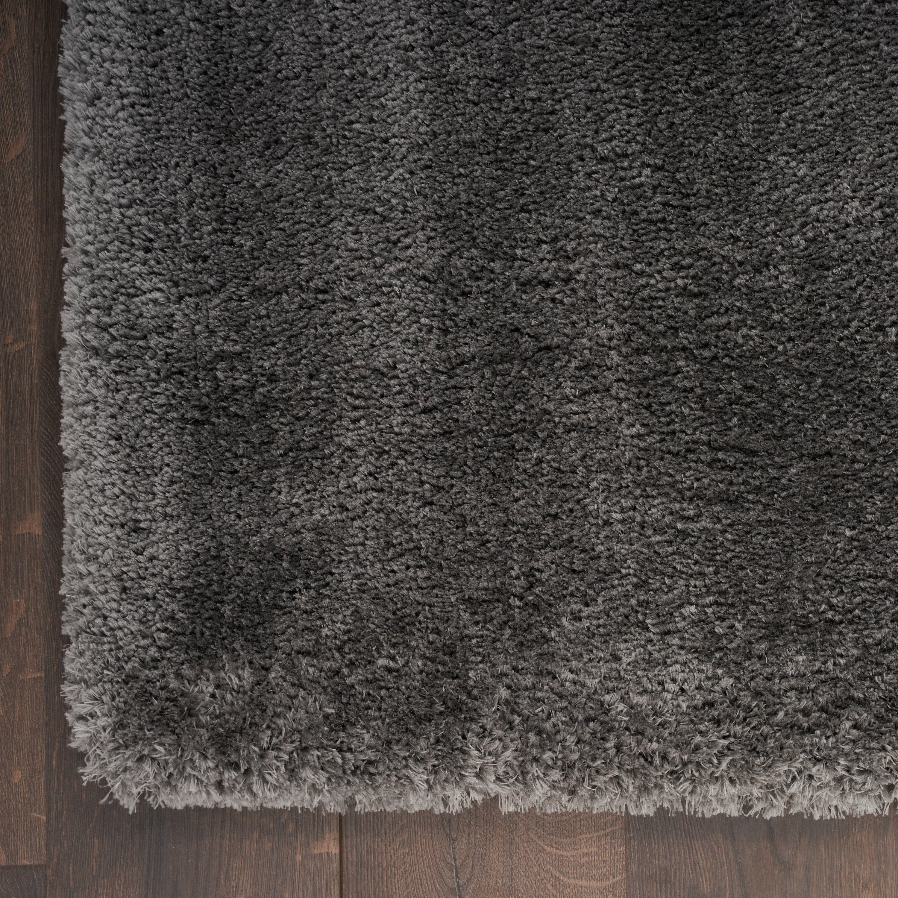 Nourison Dreamy Shag 5'3" x 7'3" Grey Shag Indoor Rug Rug Nourison