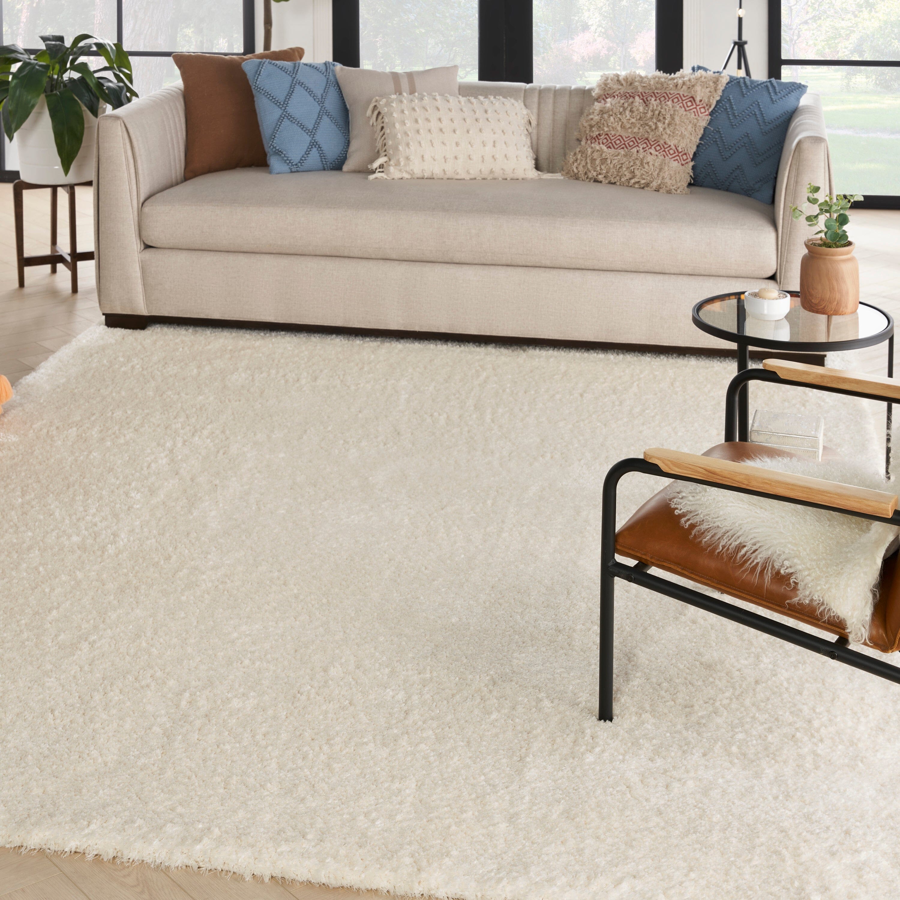 Nourison Dreamy Shag 9' x 12' Ivory Shag Indoor Rug Rug Nourison