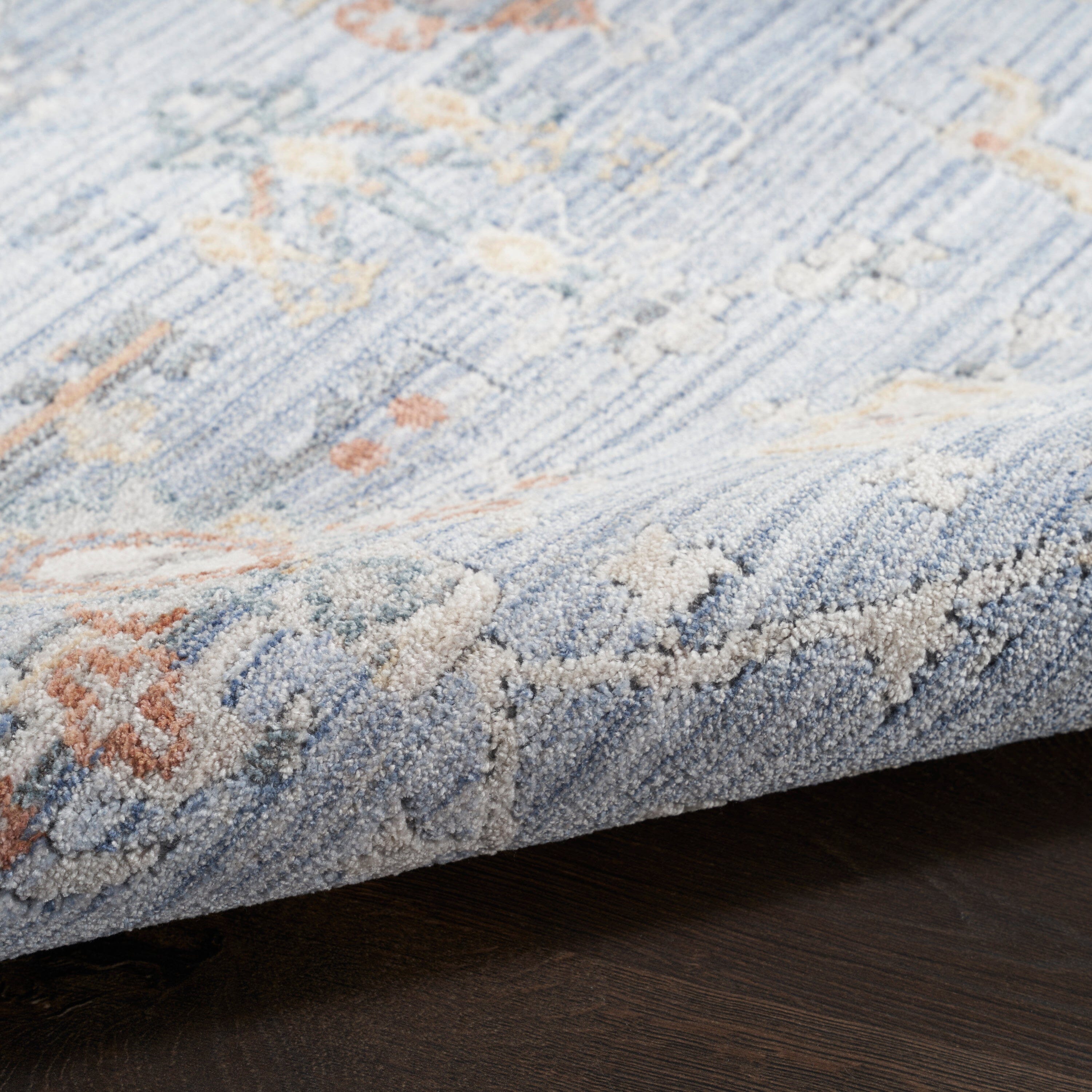 Nourison Elegant Heirlooms 2'2" x 12' Blue Ivory Vintage Indoor Rug Rug Nourison