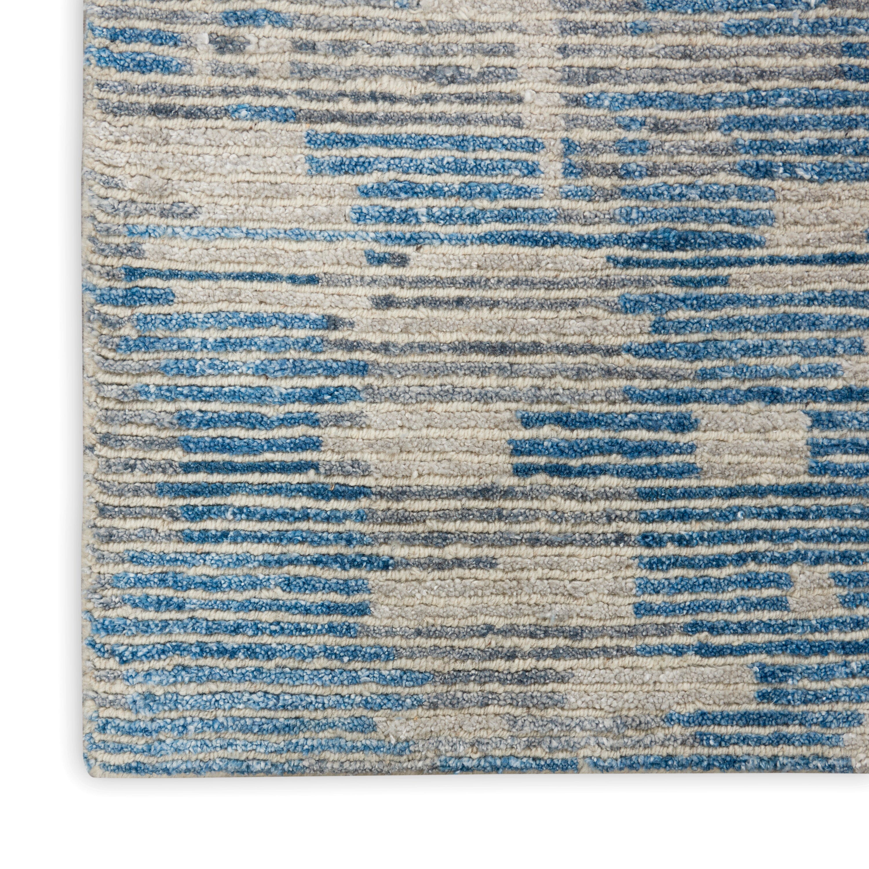 Nourison Ellora 9'9" x 13'9" Blue Modern Indoor Rug Rug Nourison