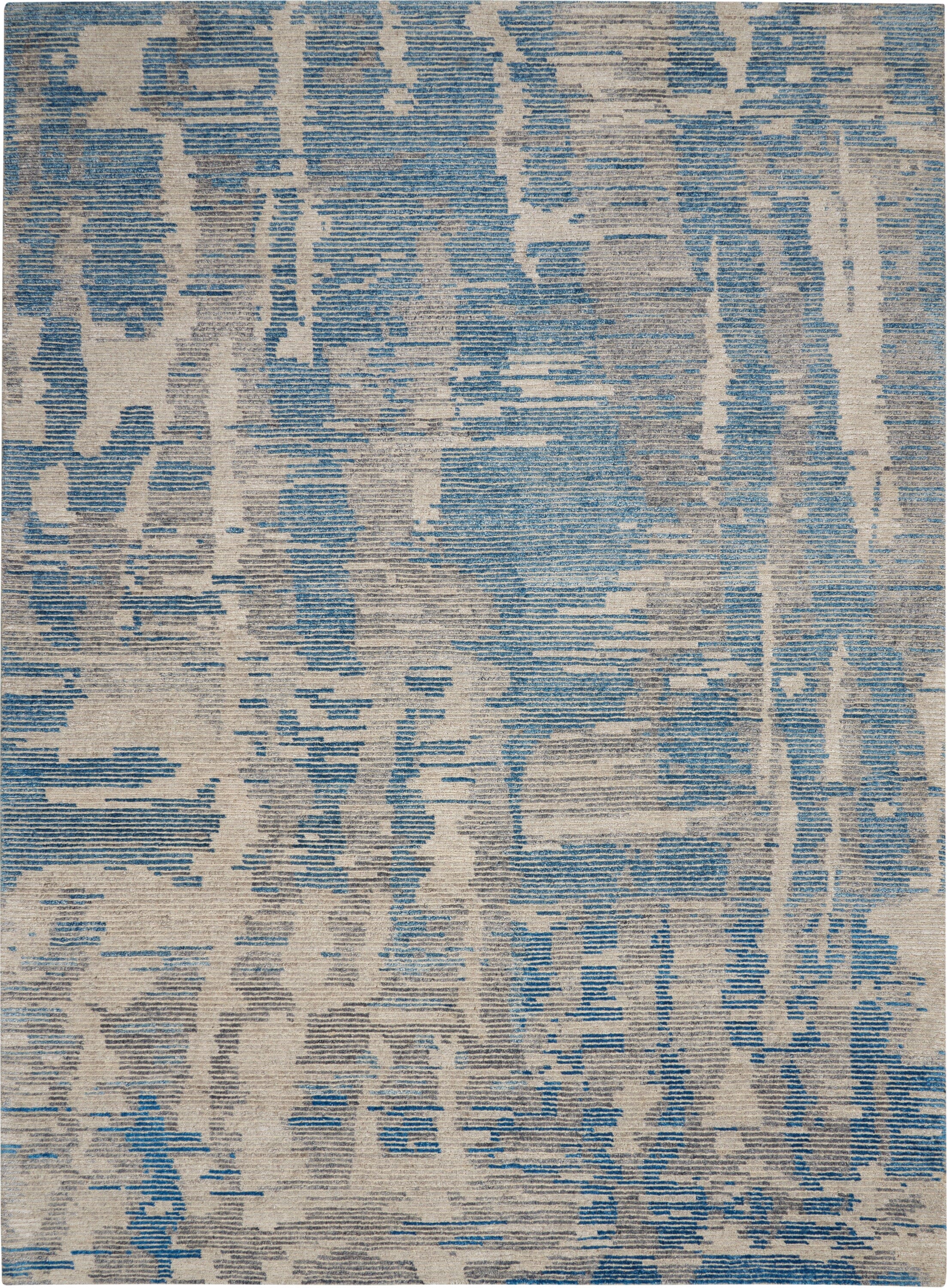 Nourison Ellora 9'9" x 13'9" Blue Modern Indoor Rug Rug Nourison