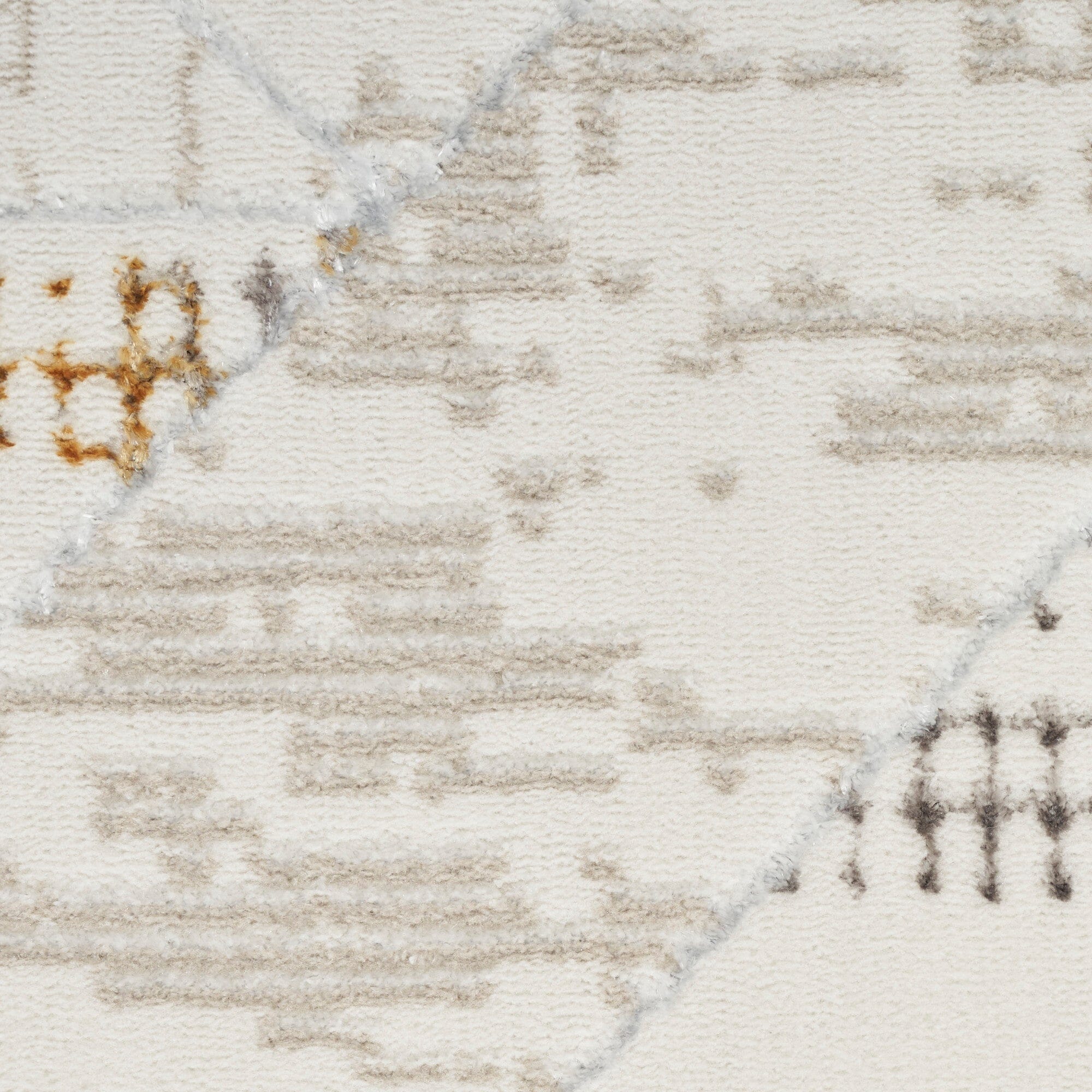 Nourison Glitz 7'10" x 9'10" Ivory/Multi Contemporary Indoor Rug Rug Nourison