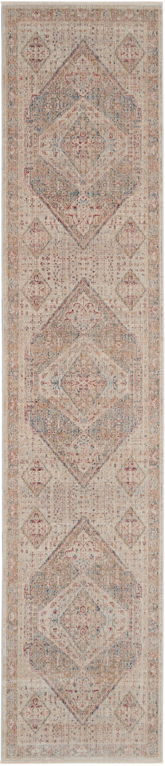 Nourison Homestead 2'7" x 12' Beige/Grey Vintage Indoor Rug Rug Nourison