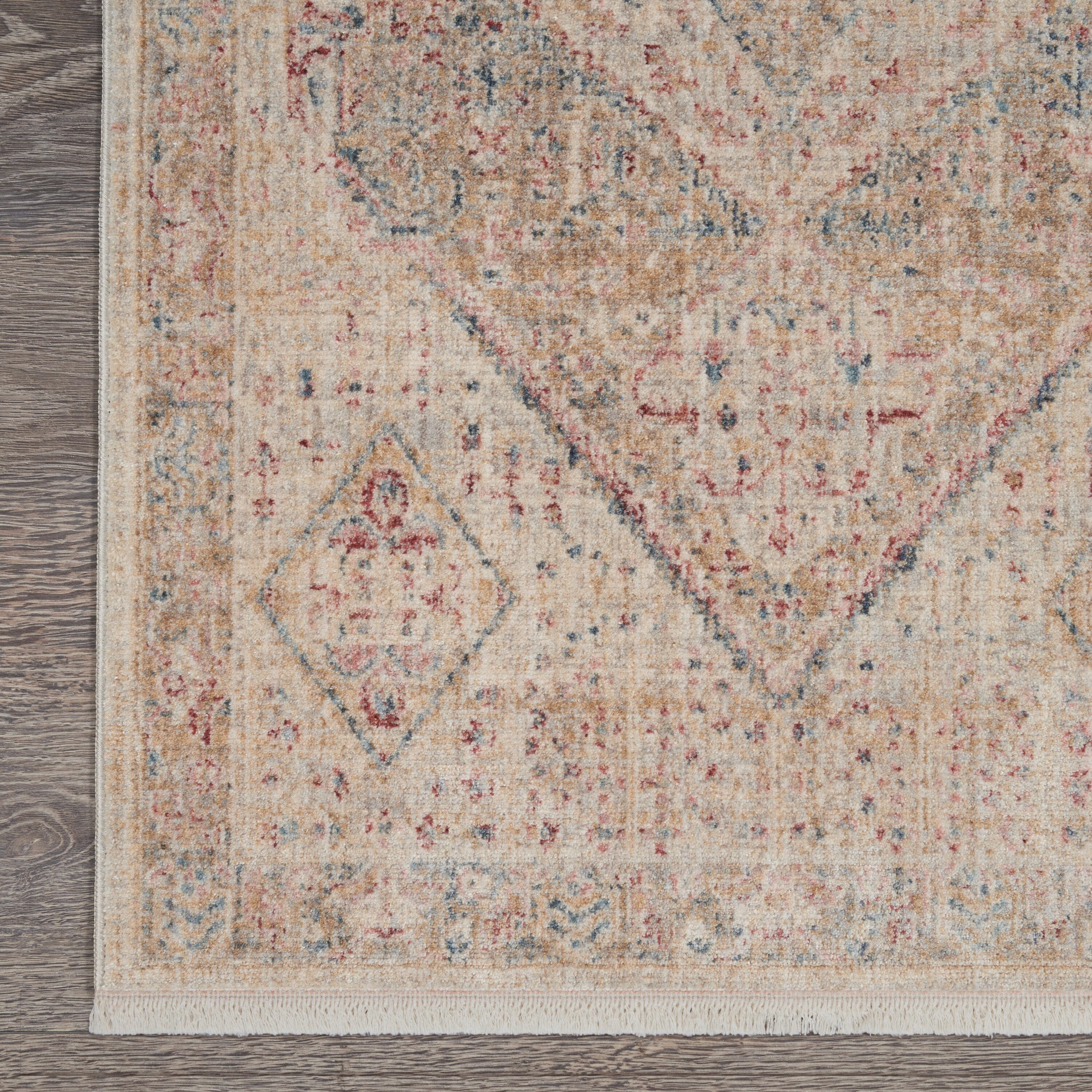 Nourison Homestead 2'7" x 12' Beige/Grey Vintage Indoor Rug Rug Nourison
