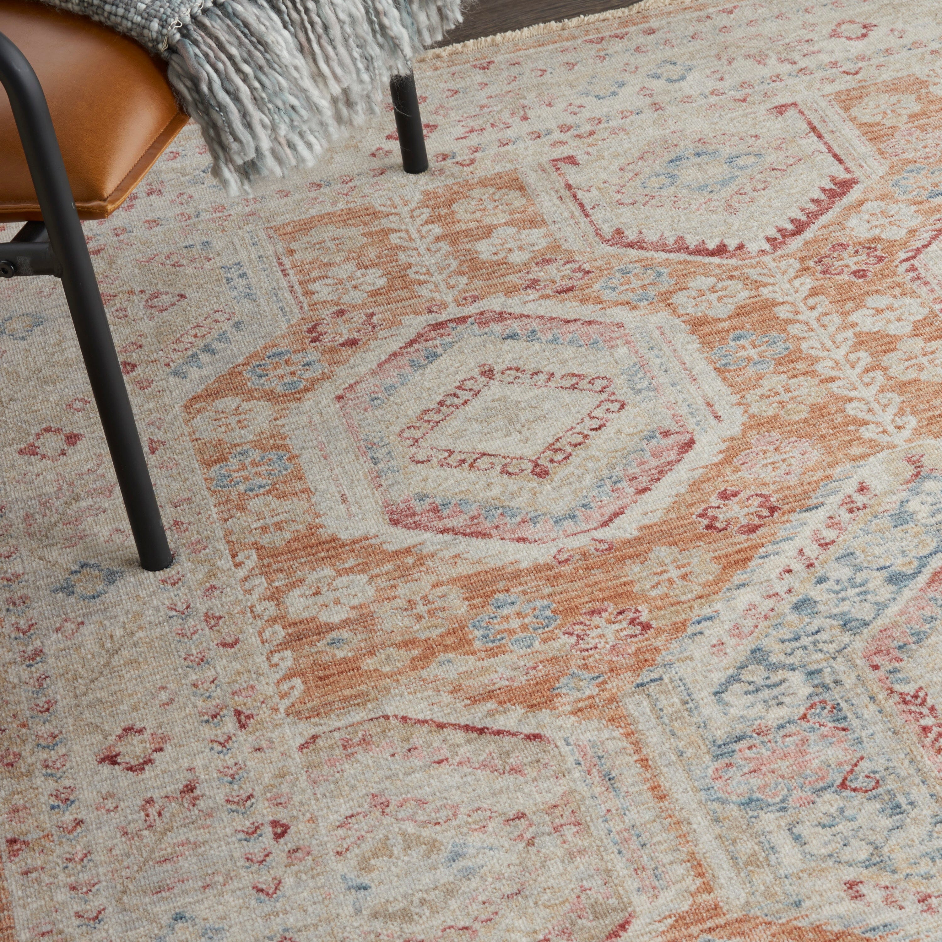 Nourison Homestead 5'3" x 7'8" Brick Vintage Indoor Rug Rug Nourison