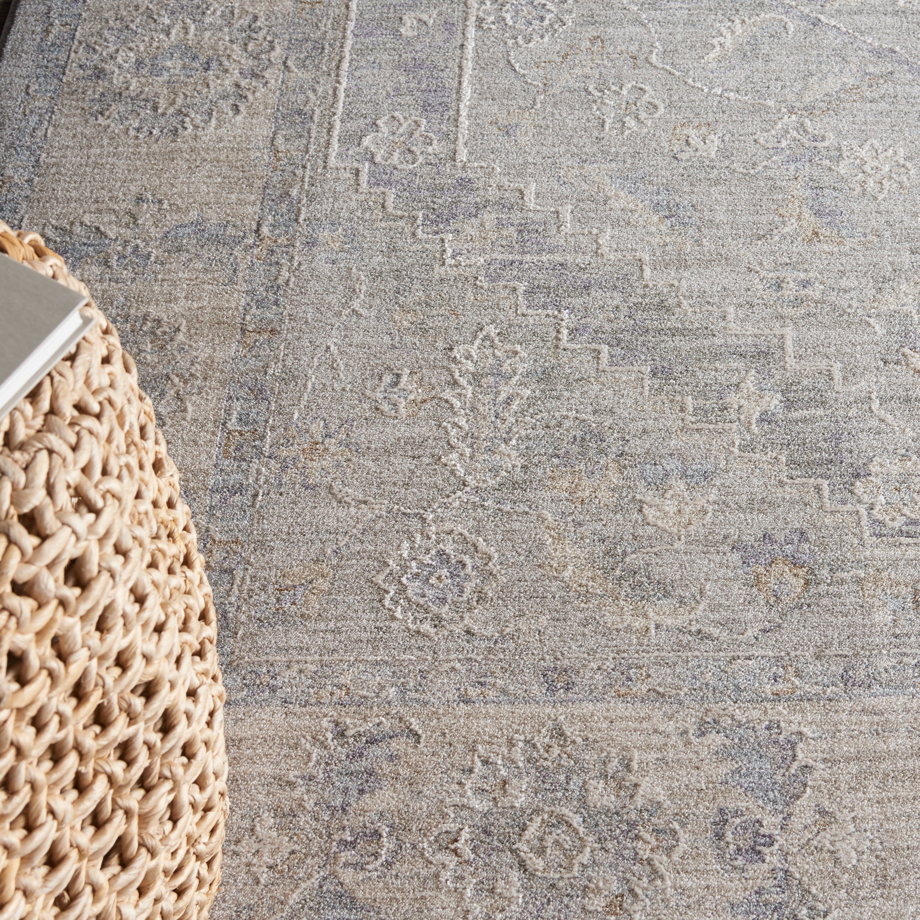 Nourison Infinite 3'11" x 5'11" Grey Vintage Indoor Rug Rug Nourison